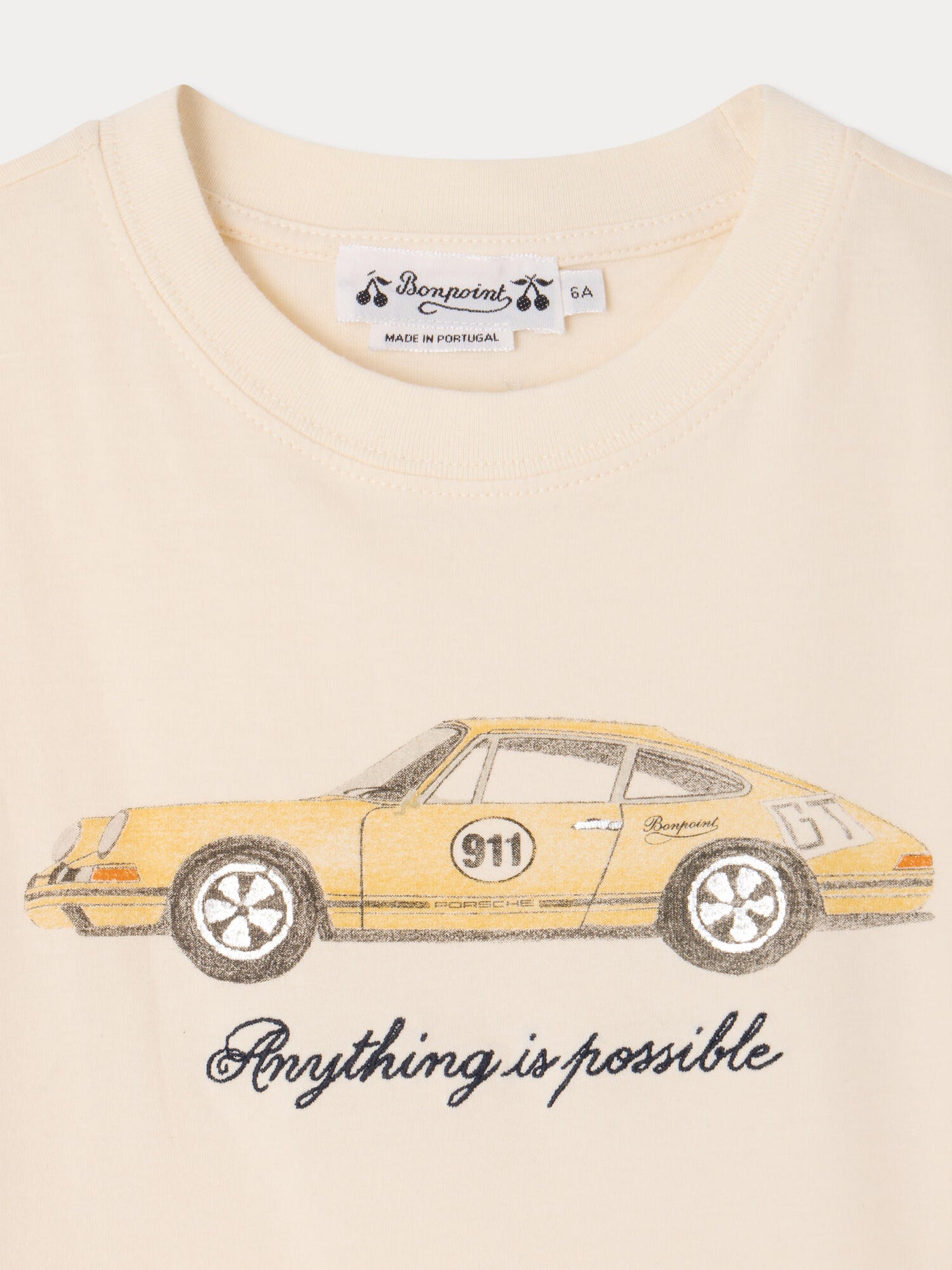 Bonpoint x Porsche Thibald printed organic cotton T-shirt