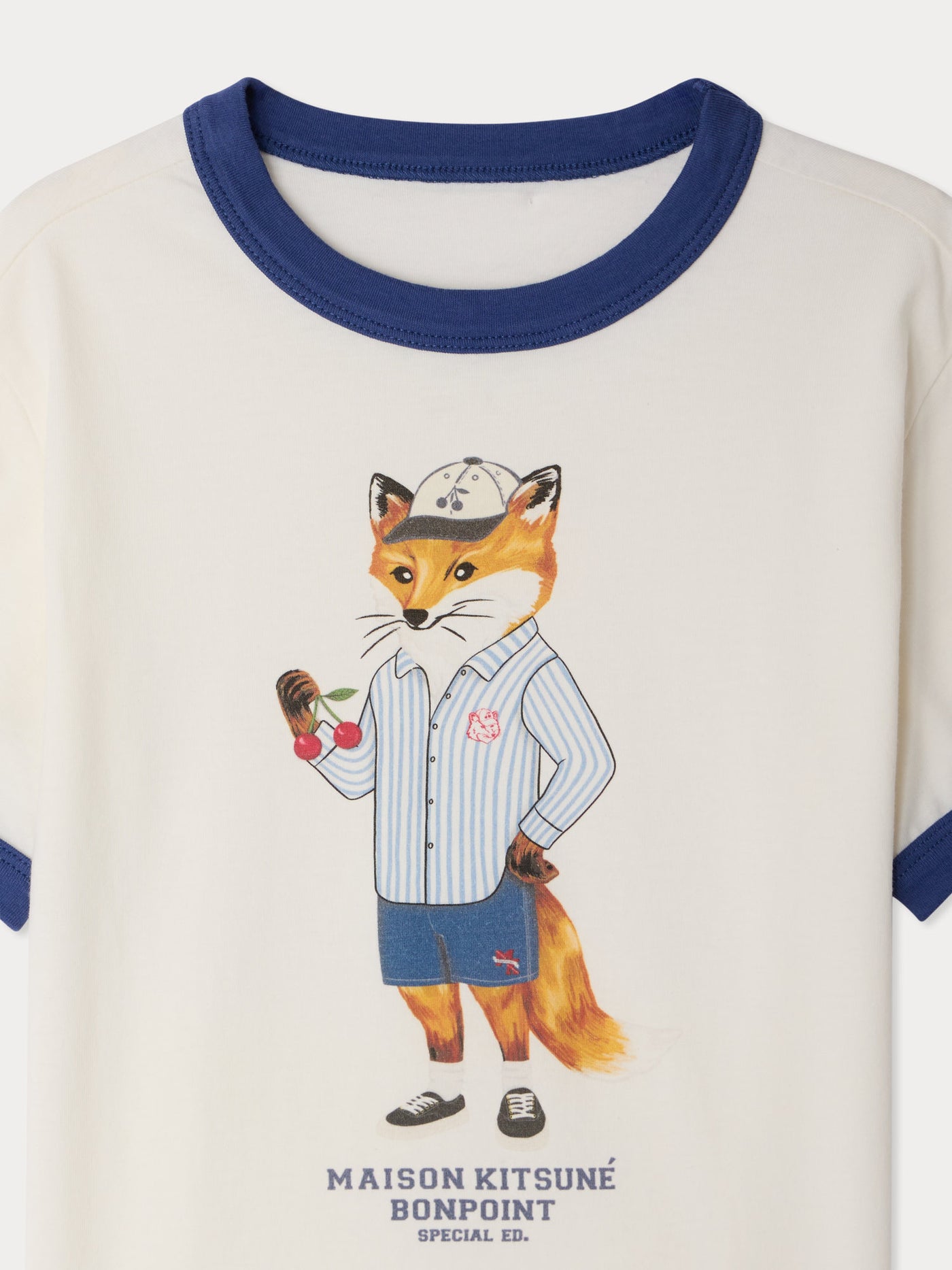 Bonpoint x Maison Kitsuné Akiva T-shirt with fox print in organic cotton