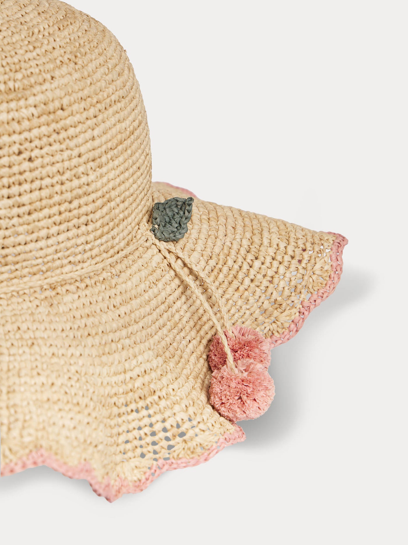 Lila hand-braided sun hat