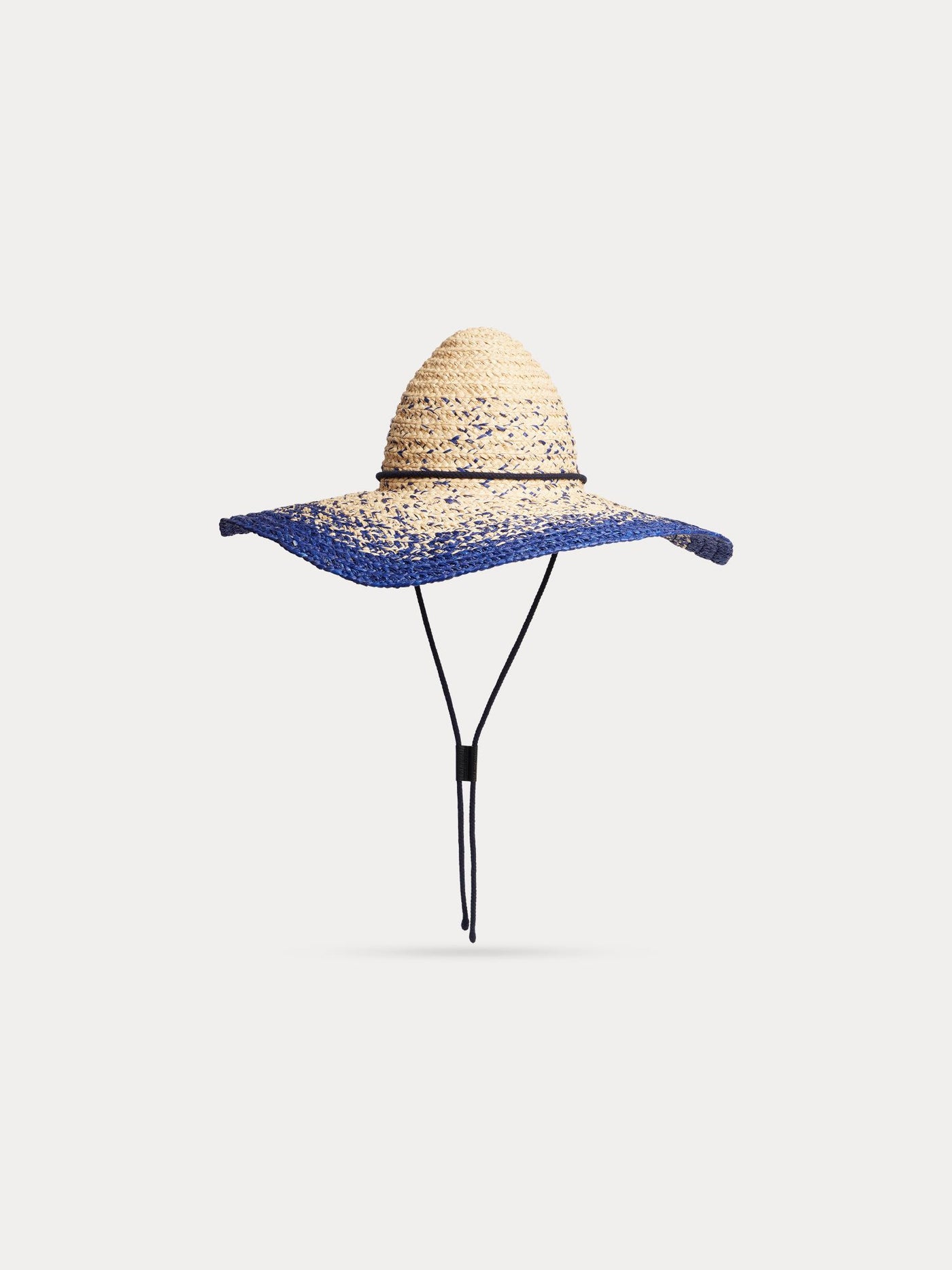 Lajon capeline in two-tone raffia
