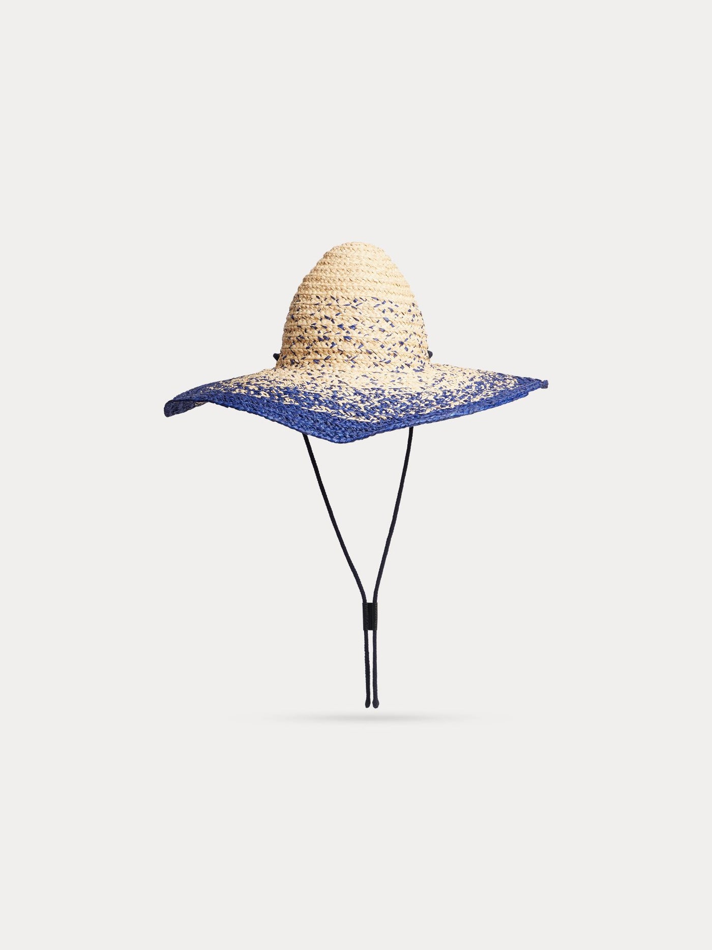 Lajon capeline in two-tone raffia