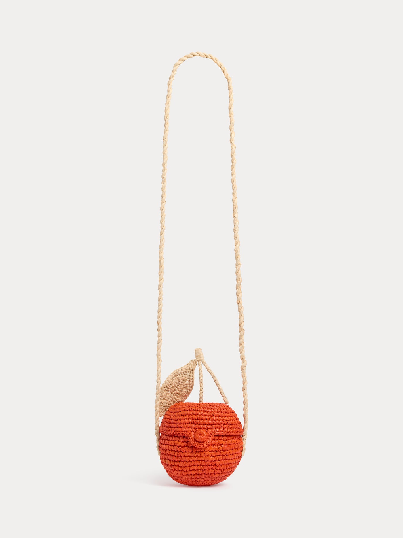Laney handmade cherry raffia bag