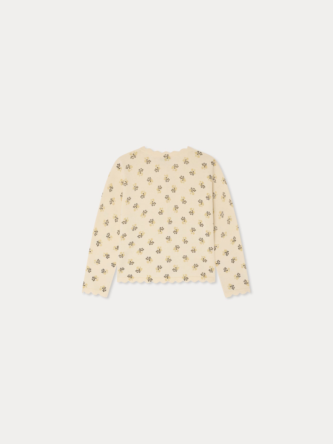 Lume round neck cardigan in organic cotton