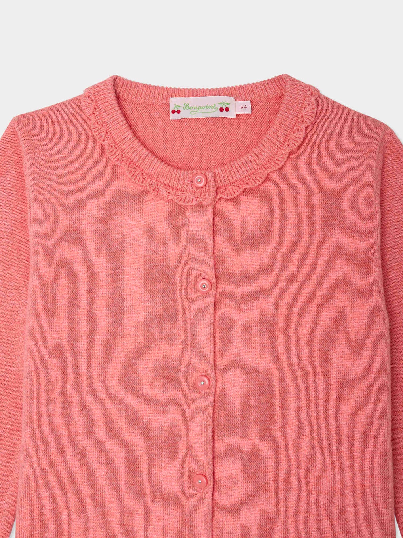 Scalloped round neck Larita cardigan