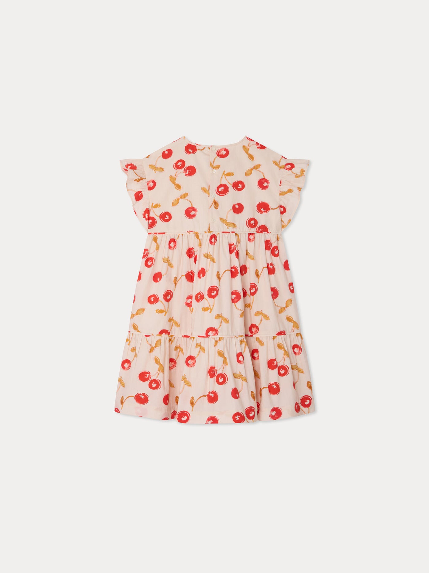 Leontine dress with ruffles in organic cotton