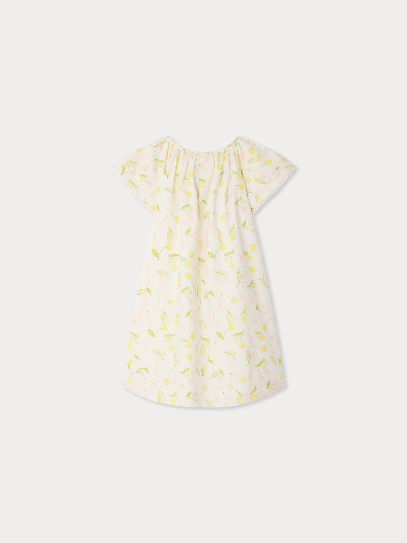 Smocked Salome dress in organic cotton poplin