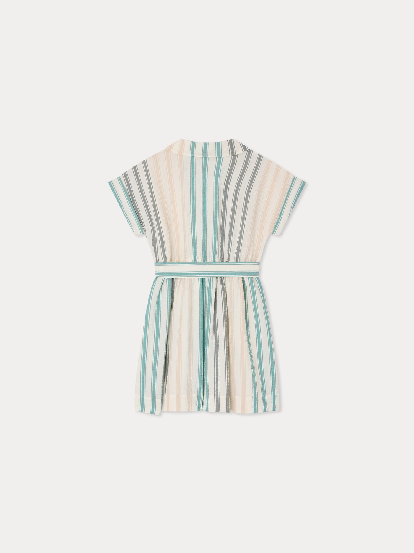Gisele striped dress in organic cotton