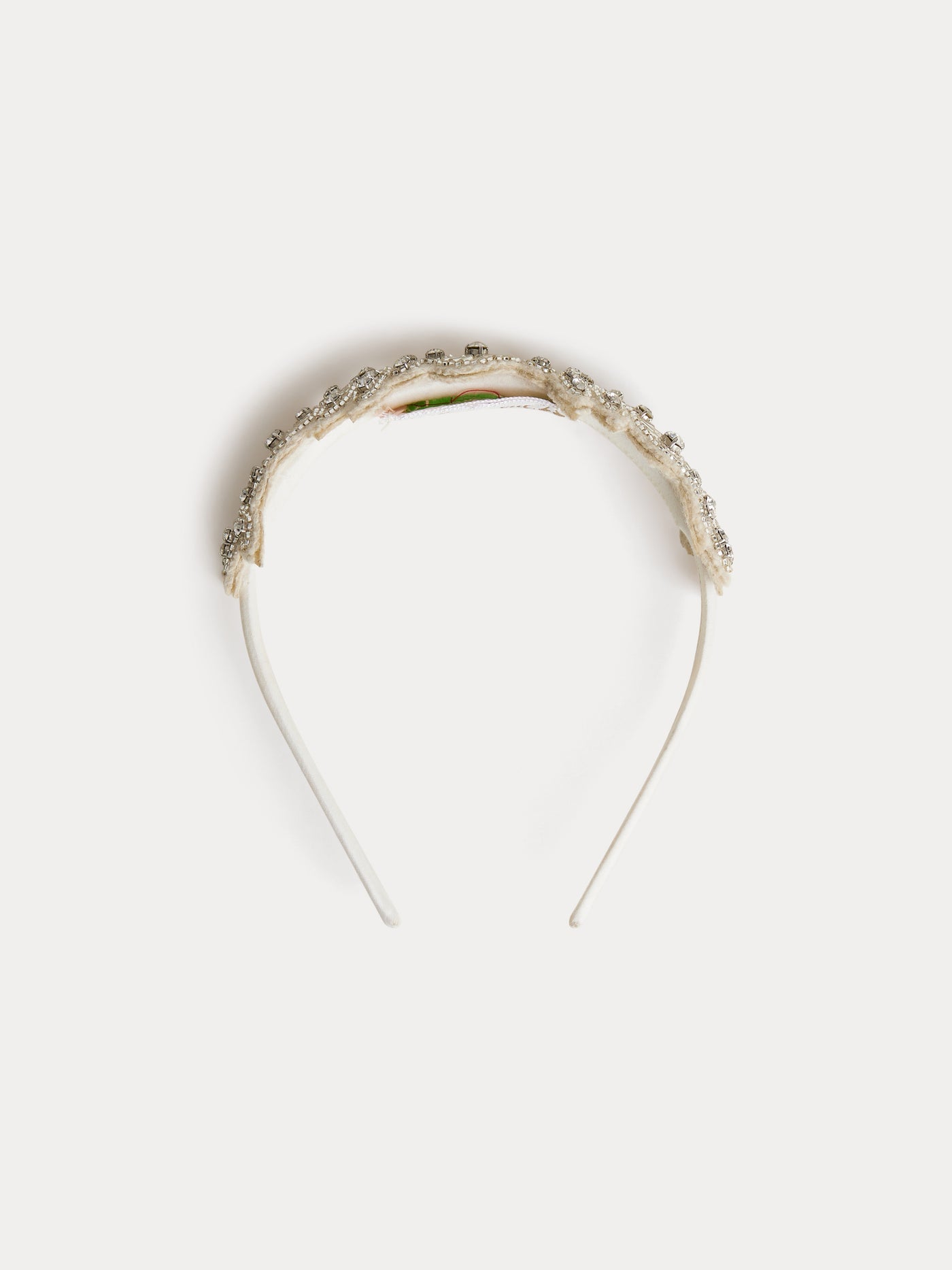Laure headband with rhinestones and pearls