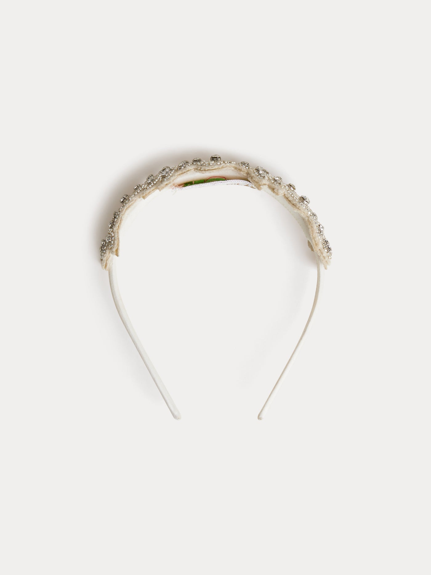 Laure headband with rhinestones and pearls