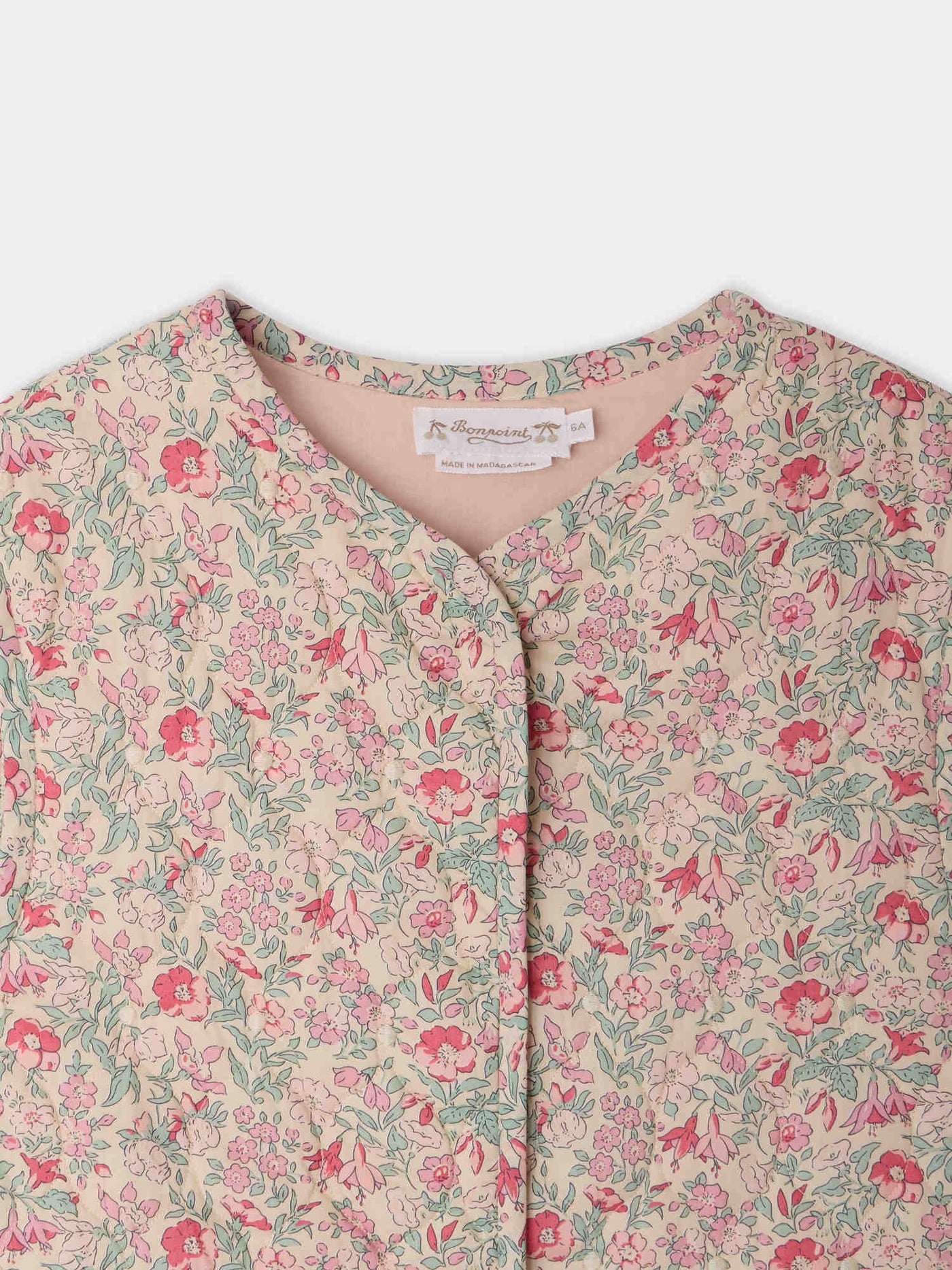Elbie quilted jacket in Liberty organic cotton fabric