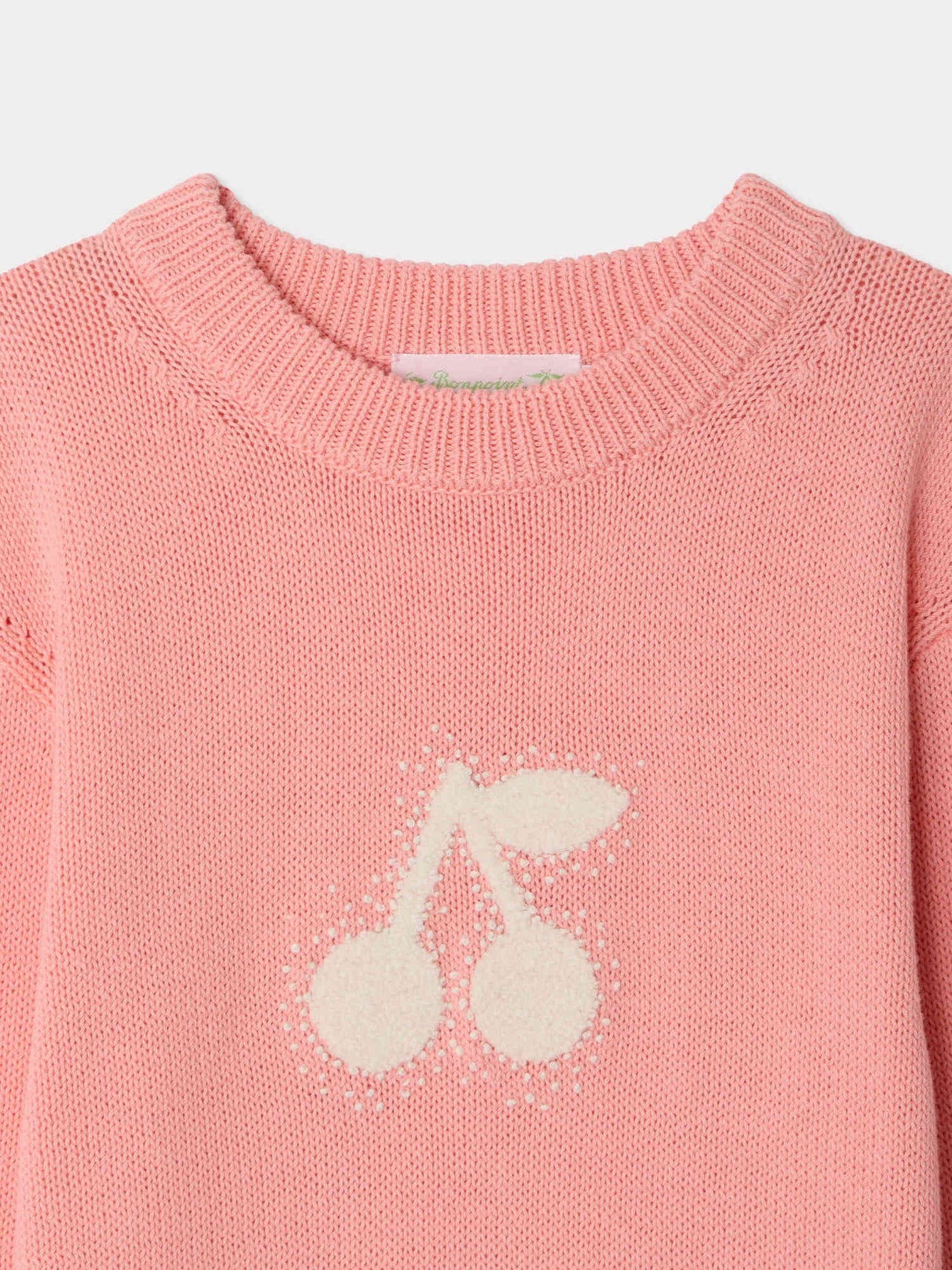 Liesel cherry embroidered sweater