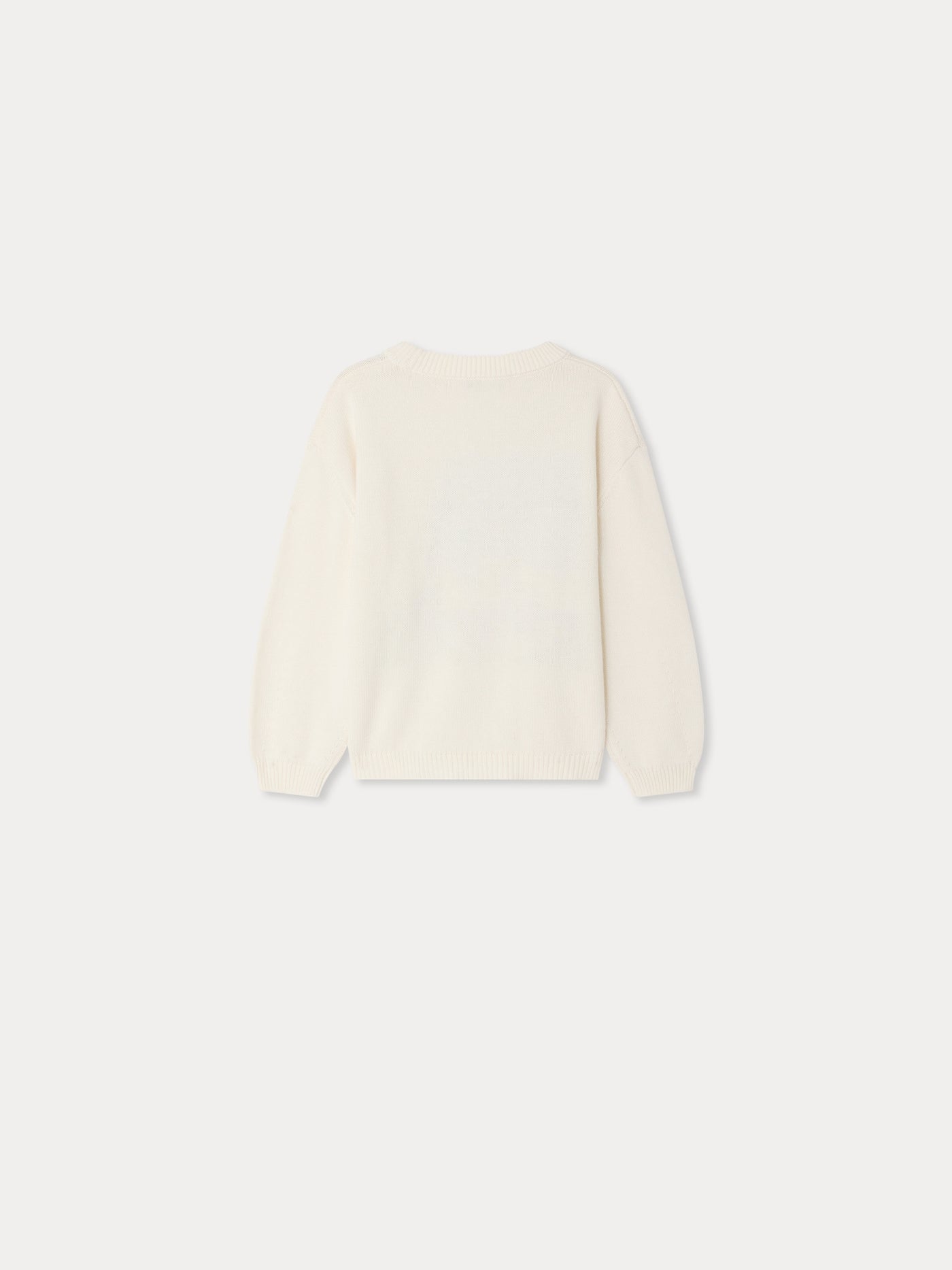 Anumati hand-embroidered garden sweater in organic cotton