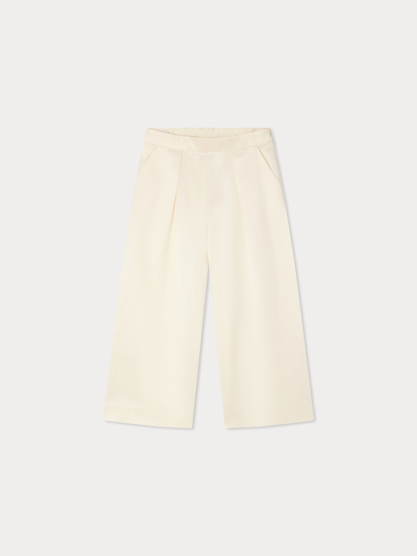 Libby pleated satin trousers