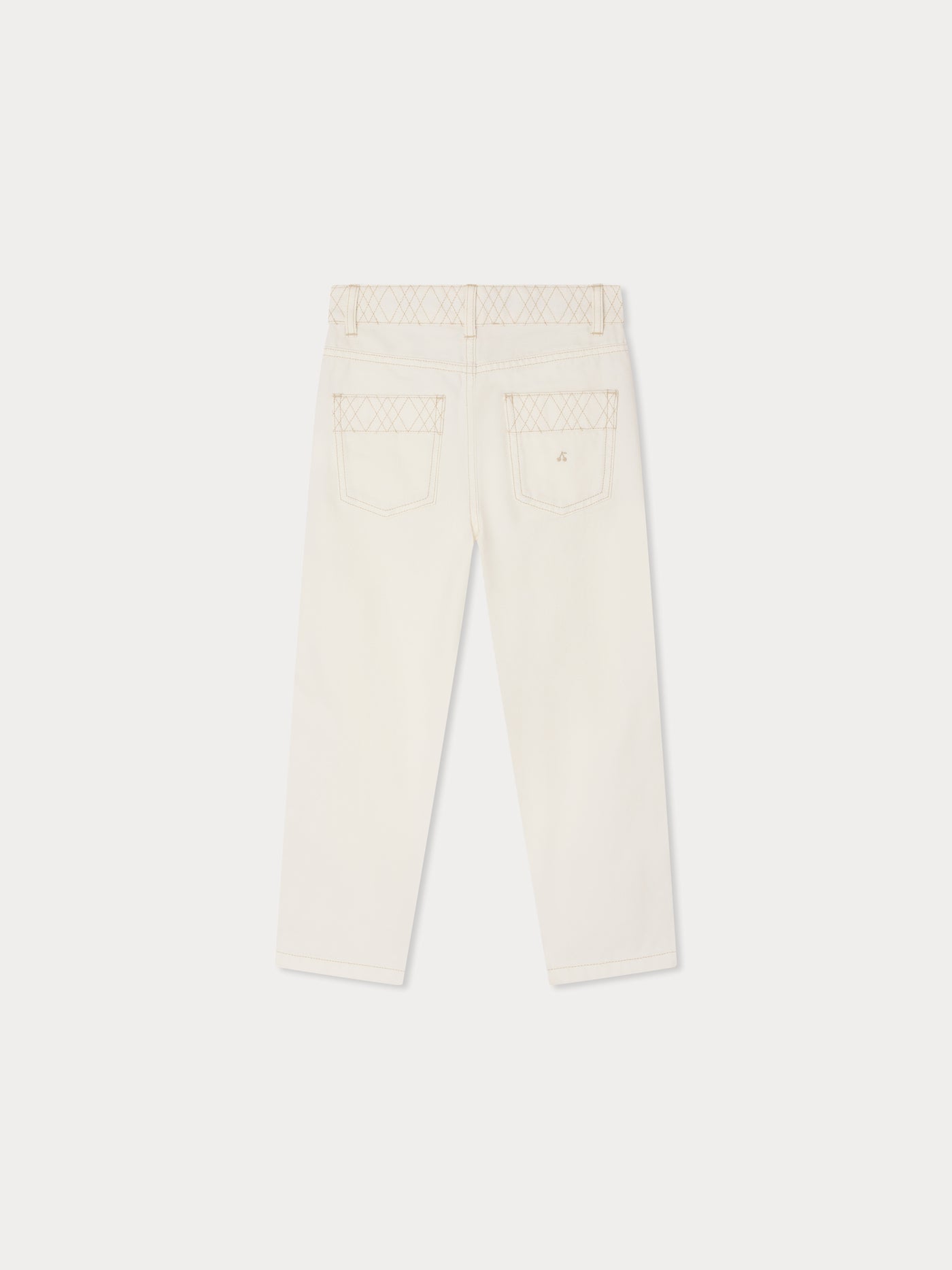 Eloha wide-leg embroidered trousers in organic cotton