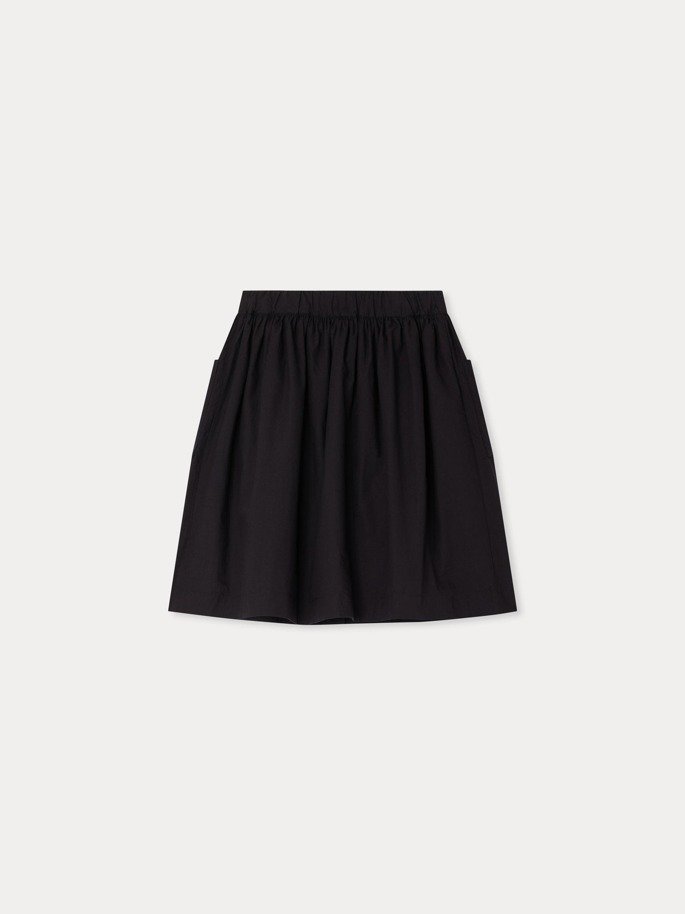 Lierre skirt hand-embroidered in organic cotton poplin