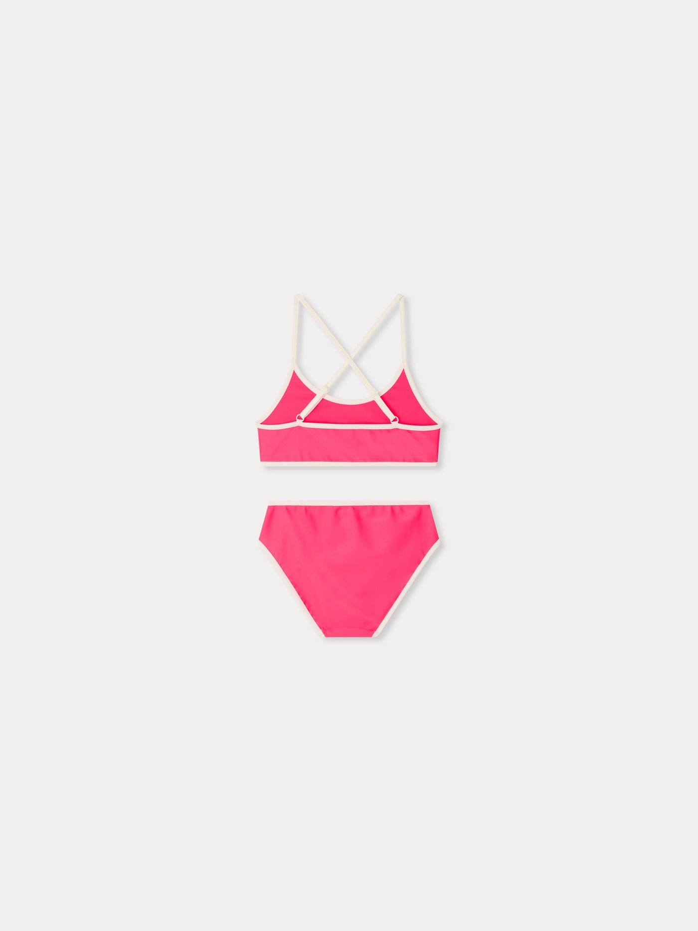 Lura two-piece swimsuit in neon pink