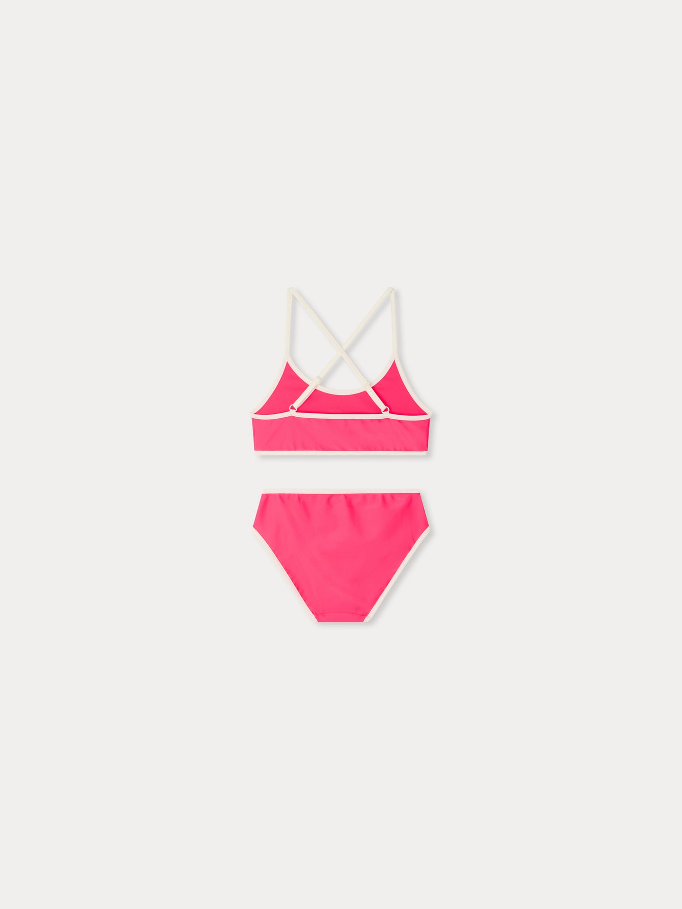 Lura two-piece swimsuit in neon pink