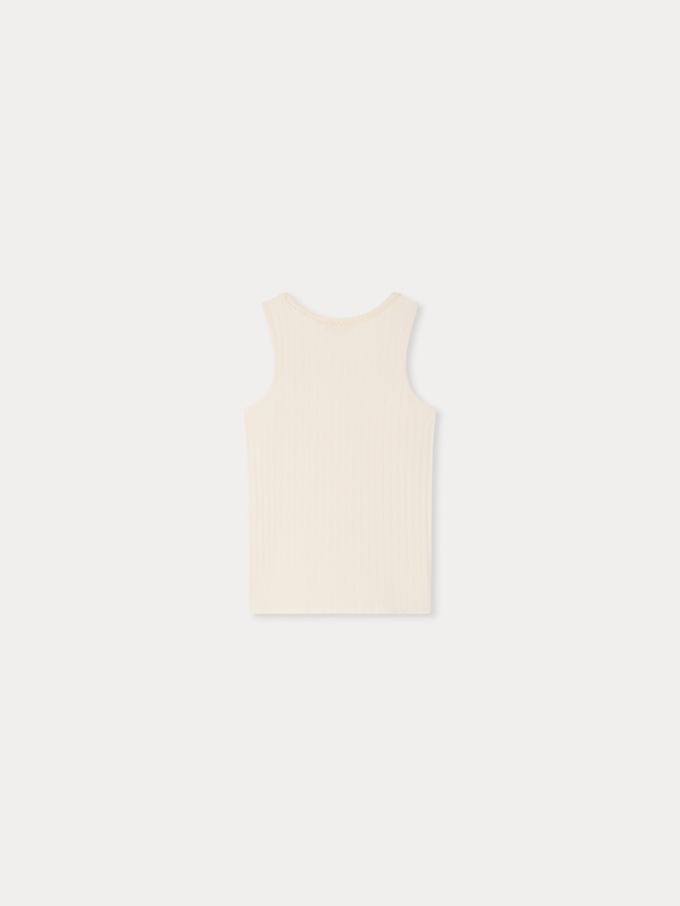 Edina tank top with scalloped collar