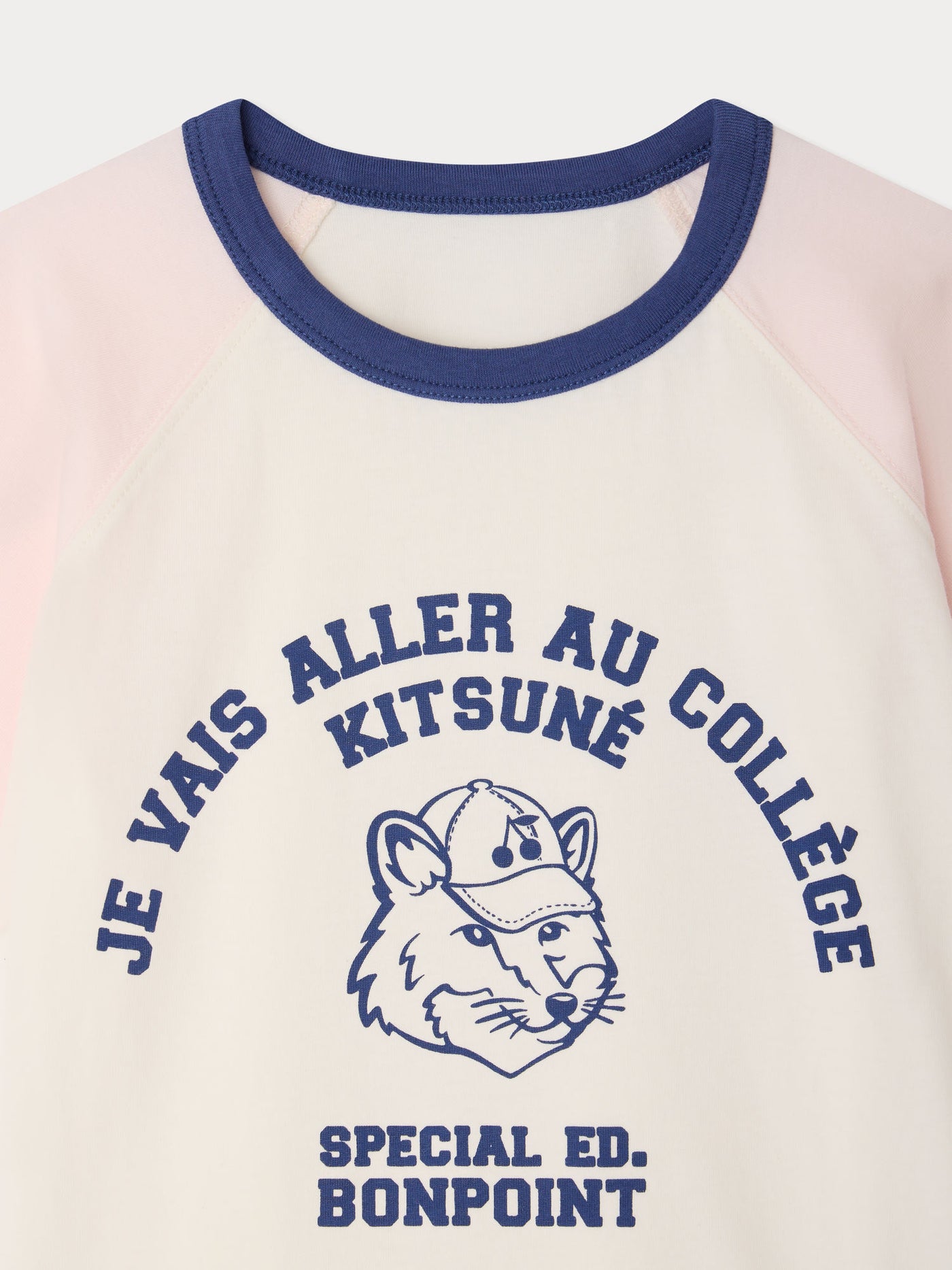 Bonpoint x Maison Kitsuné Lulu T-shirt with fox print in organic cotton