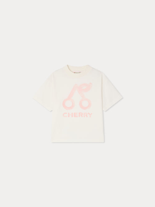 Lele cherry print t-shirt in organic cotton