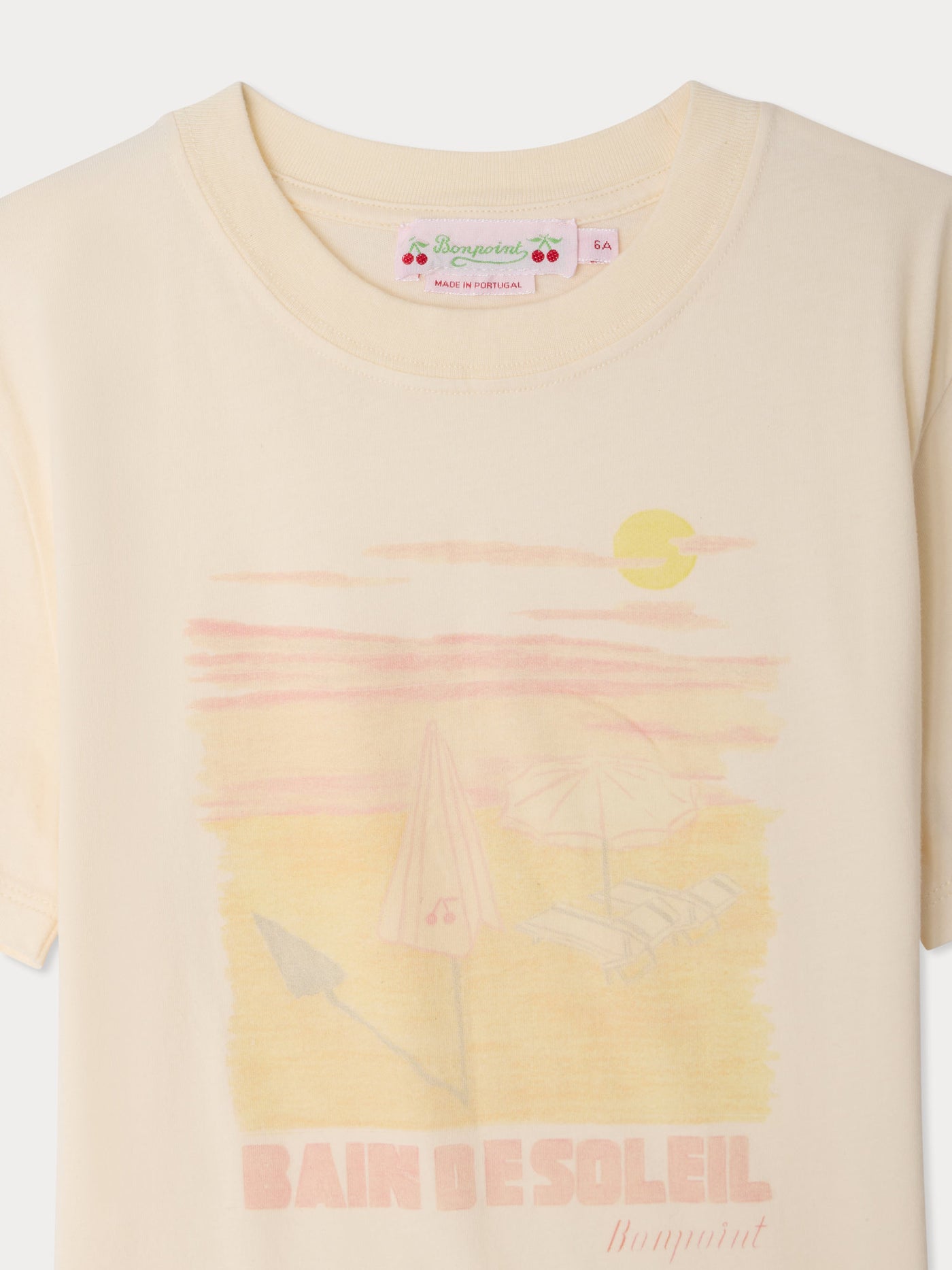Thida "bain de soleil" print t-shirt in organic cotton