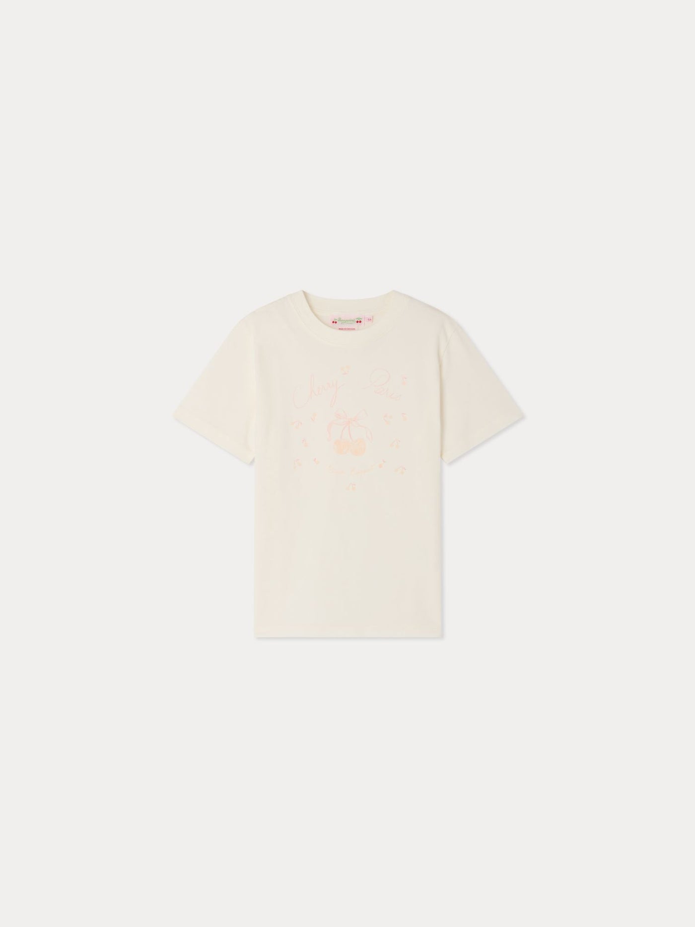 Thida T-shirt with cherry print in organic cotton