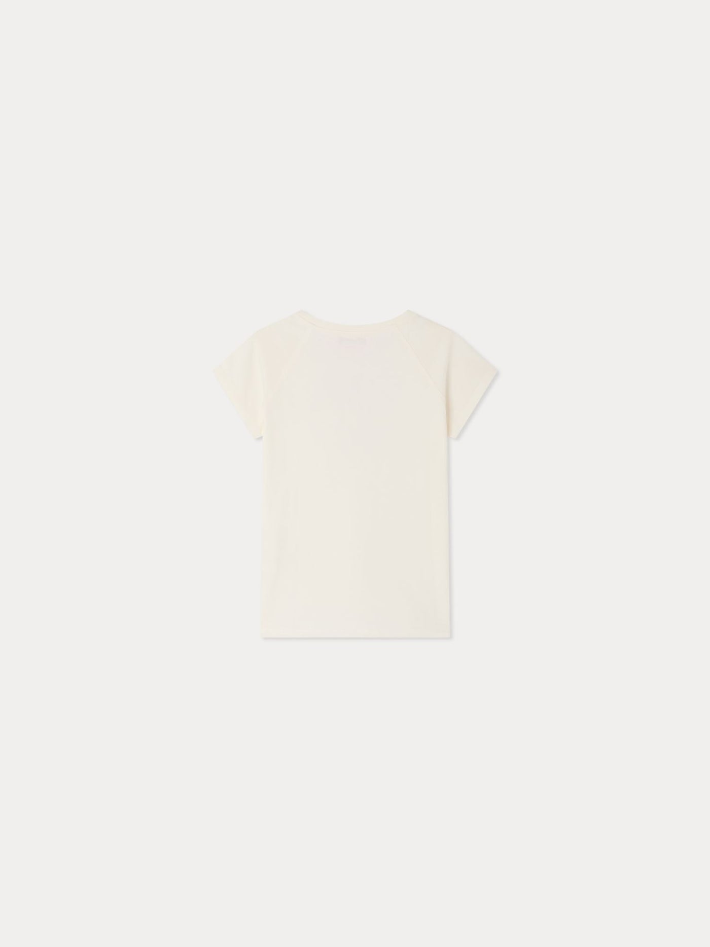 Asmae t-shirt with embroidered flowers in organic cotton