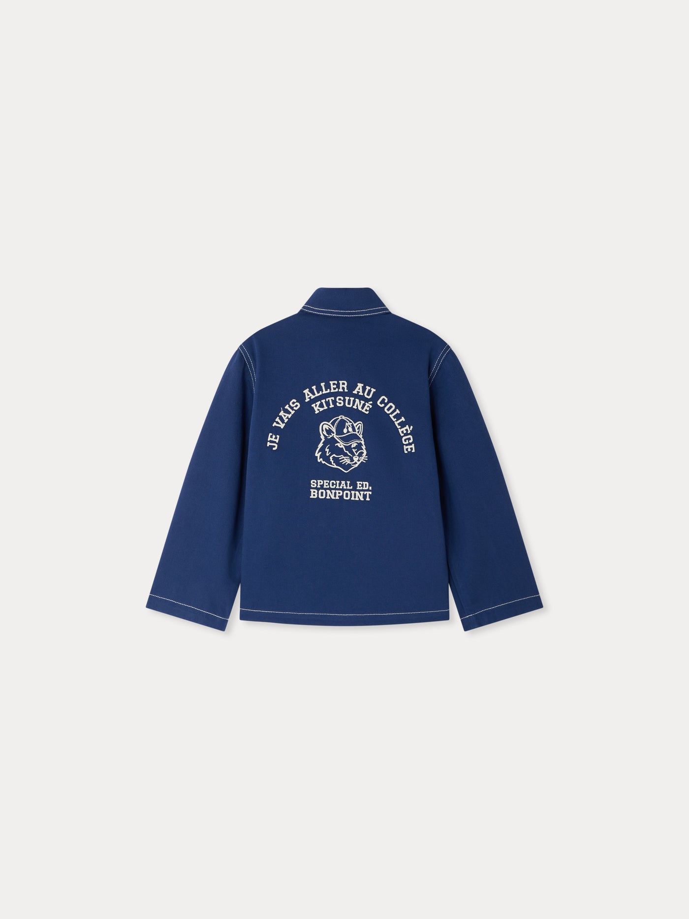 Bonpoint x Maison Kitsuné Linus jacket embroidered on the back