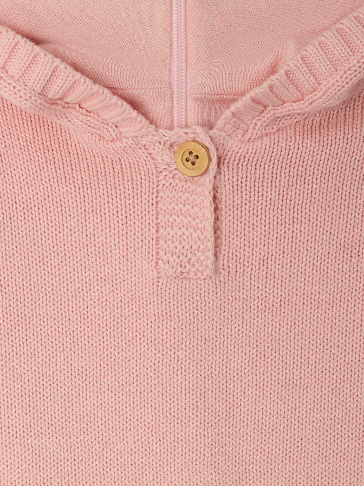 Tainy pink burnou in organic cotton