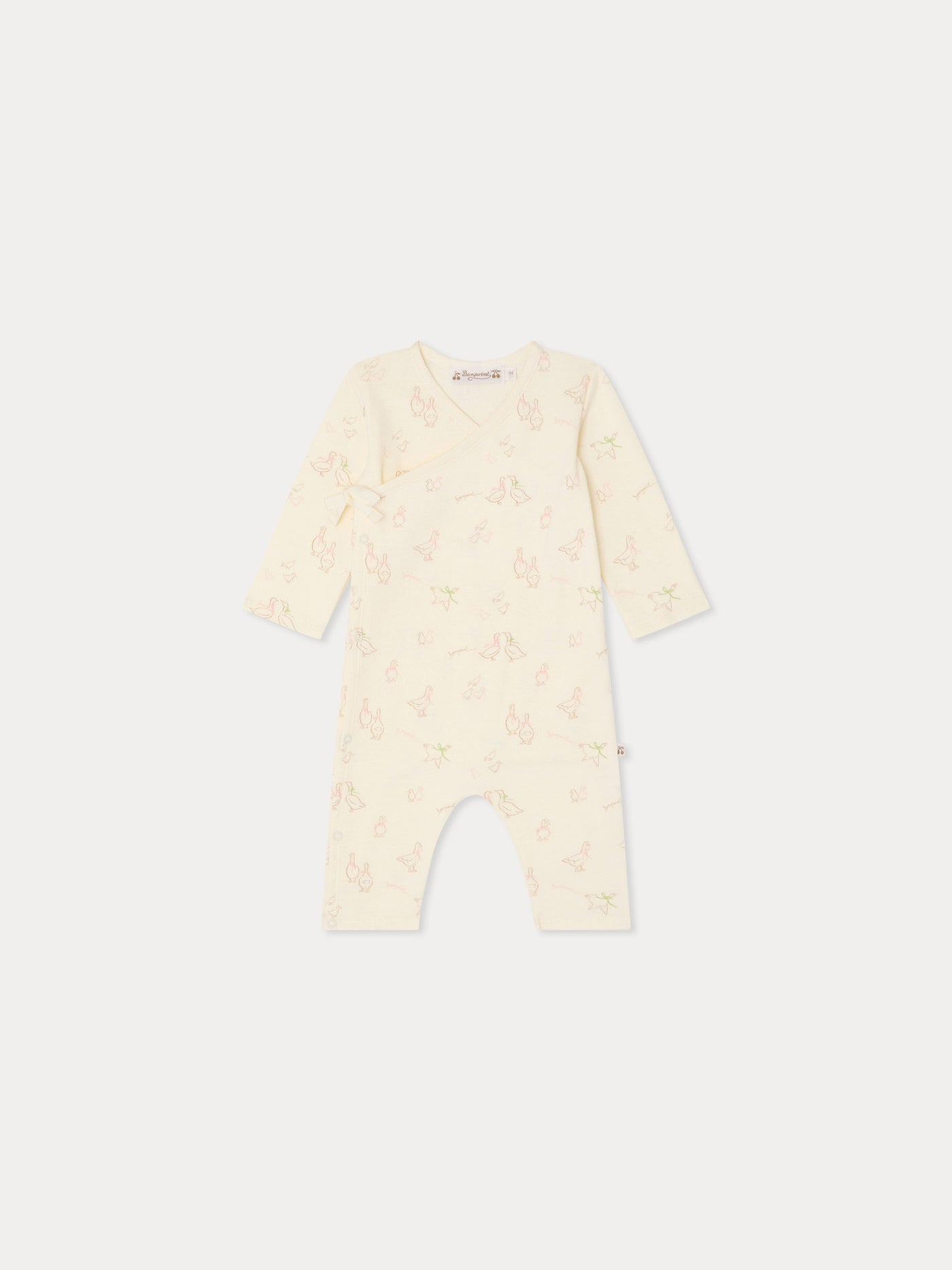 Giulietta goose print pyjamas in organic cotton