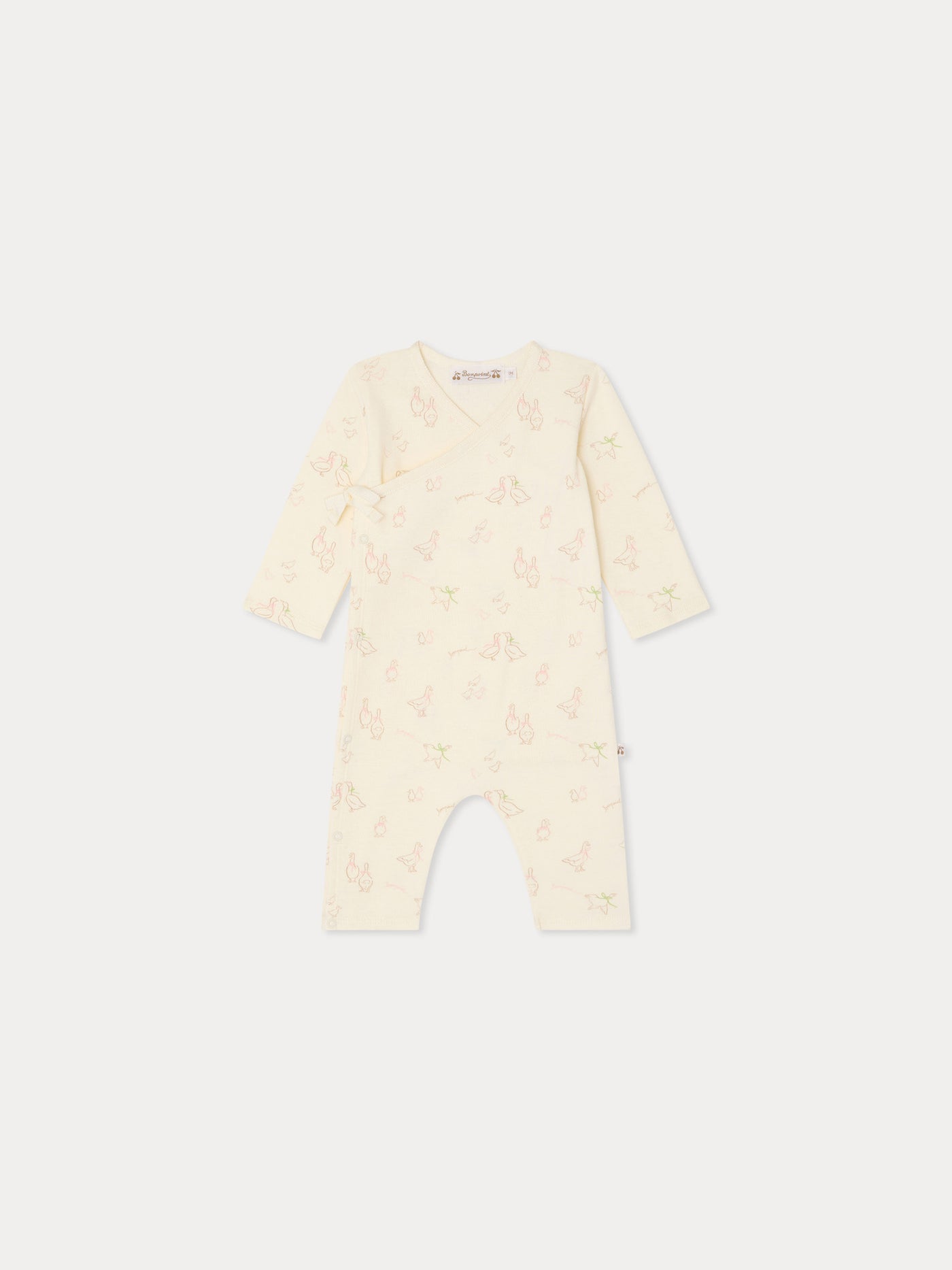 Giulietta goose print pyjamas in organic cotton