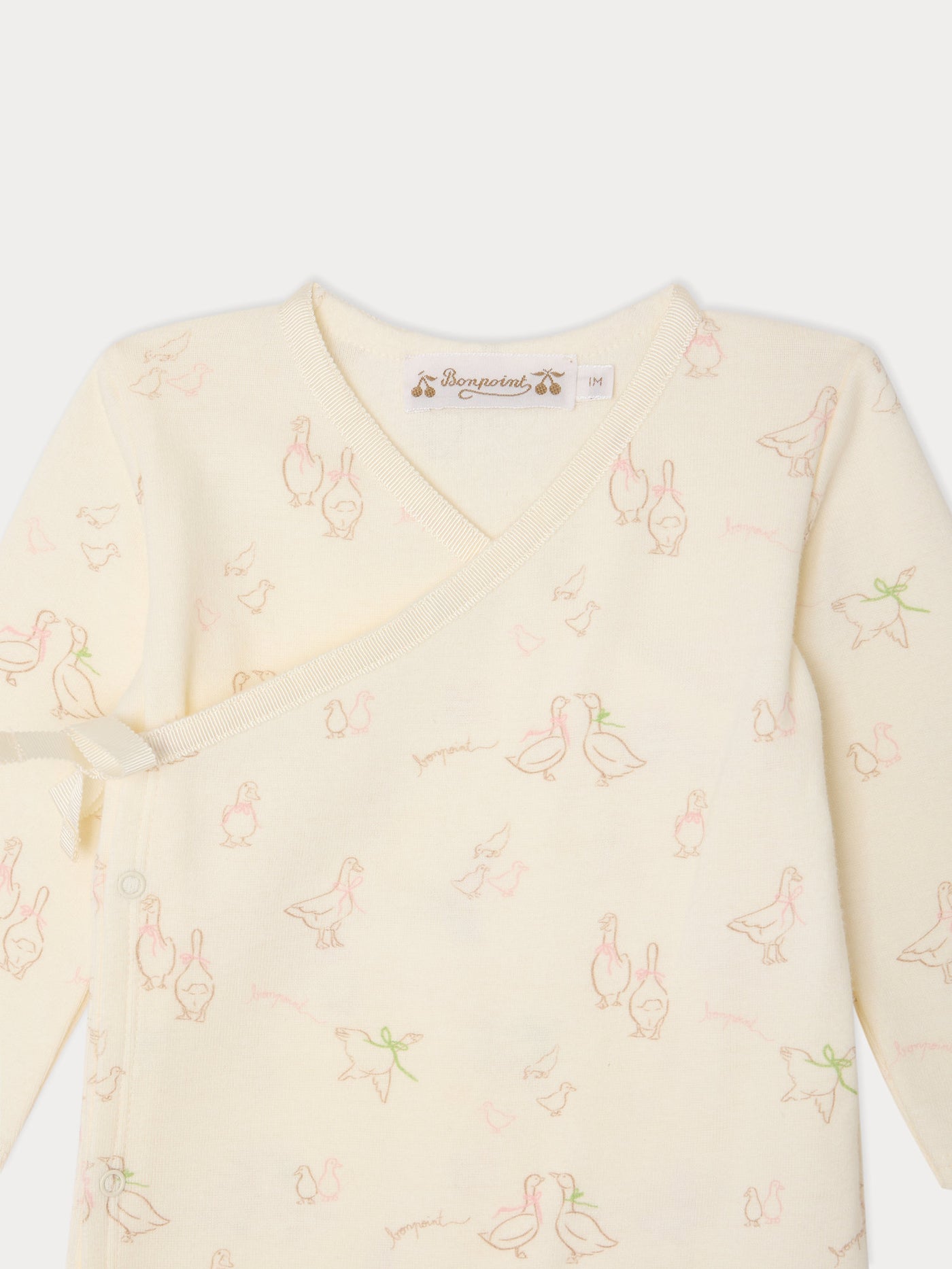 Giulietta goose print pyjamas in organic cotton