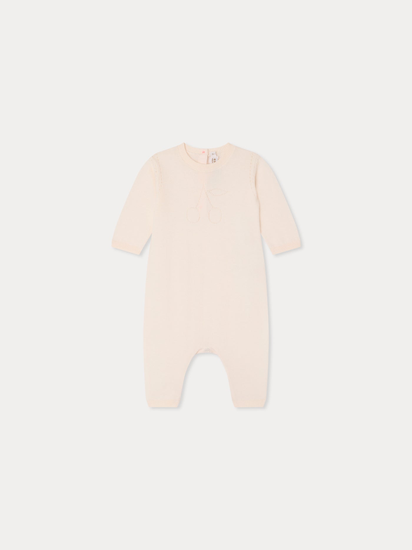Atilou jumpsuit with cherry inset in organic cotton