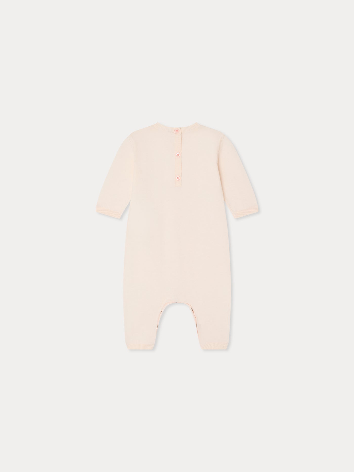 Atilou jumpsuit with cherry inset in organic cotton