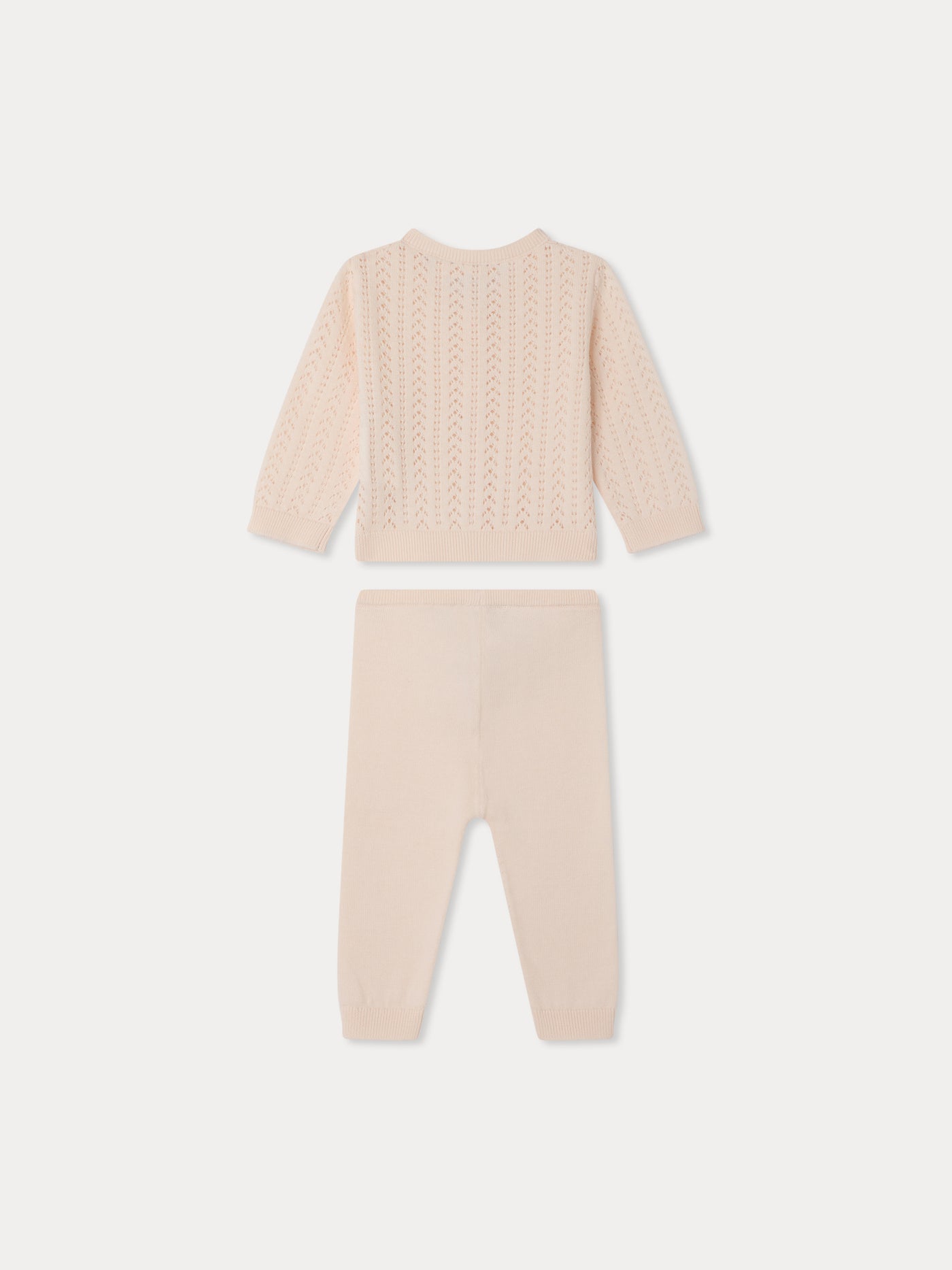 Laelou set in organic cotton pointelle knit