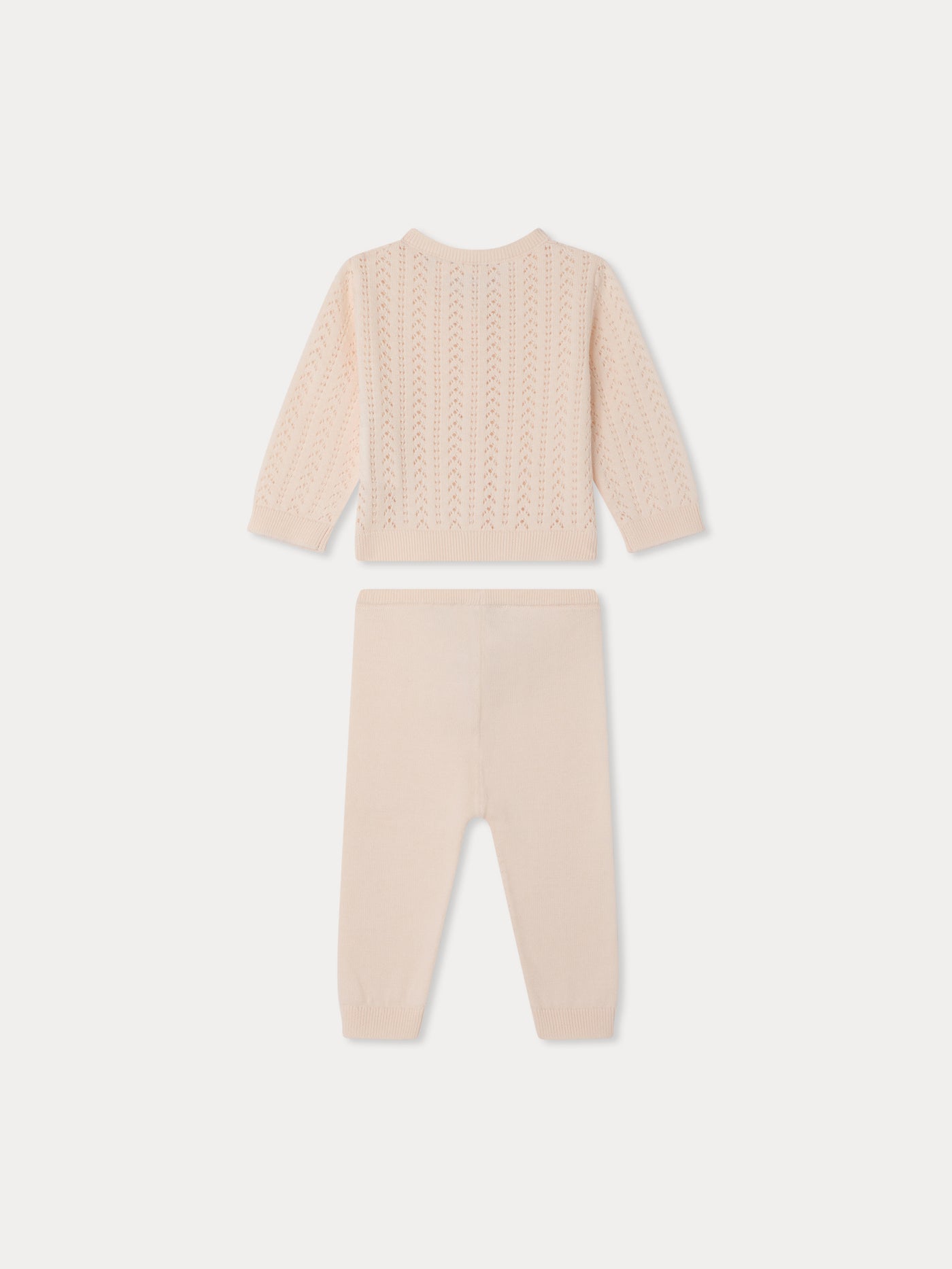 Laelou set in organic cotton pointelle knit