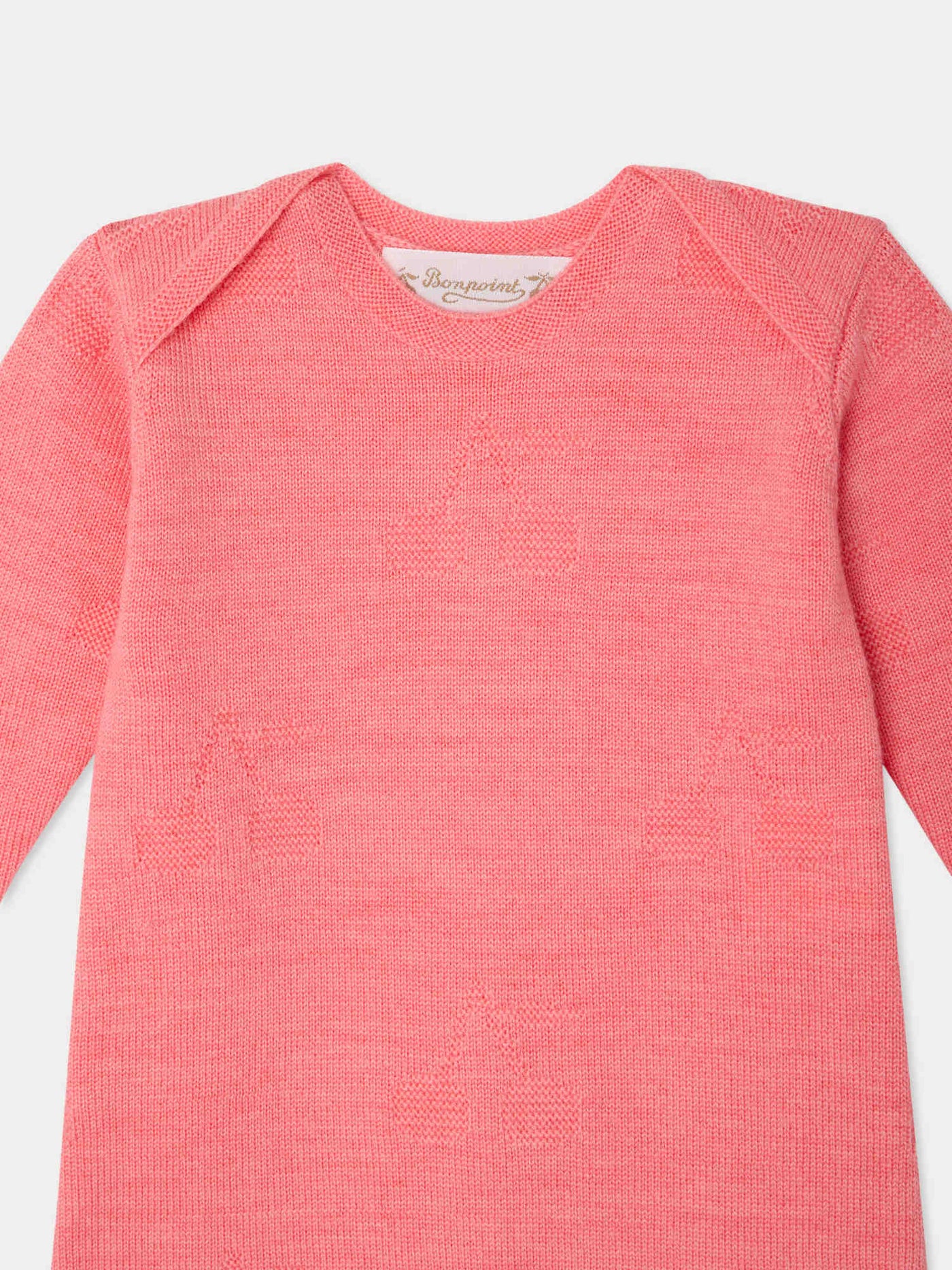 Elin jumpsuit with embossed cherry pattern