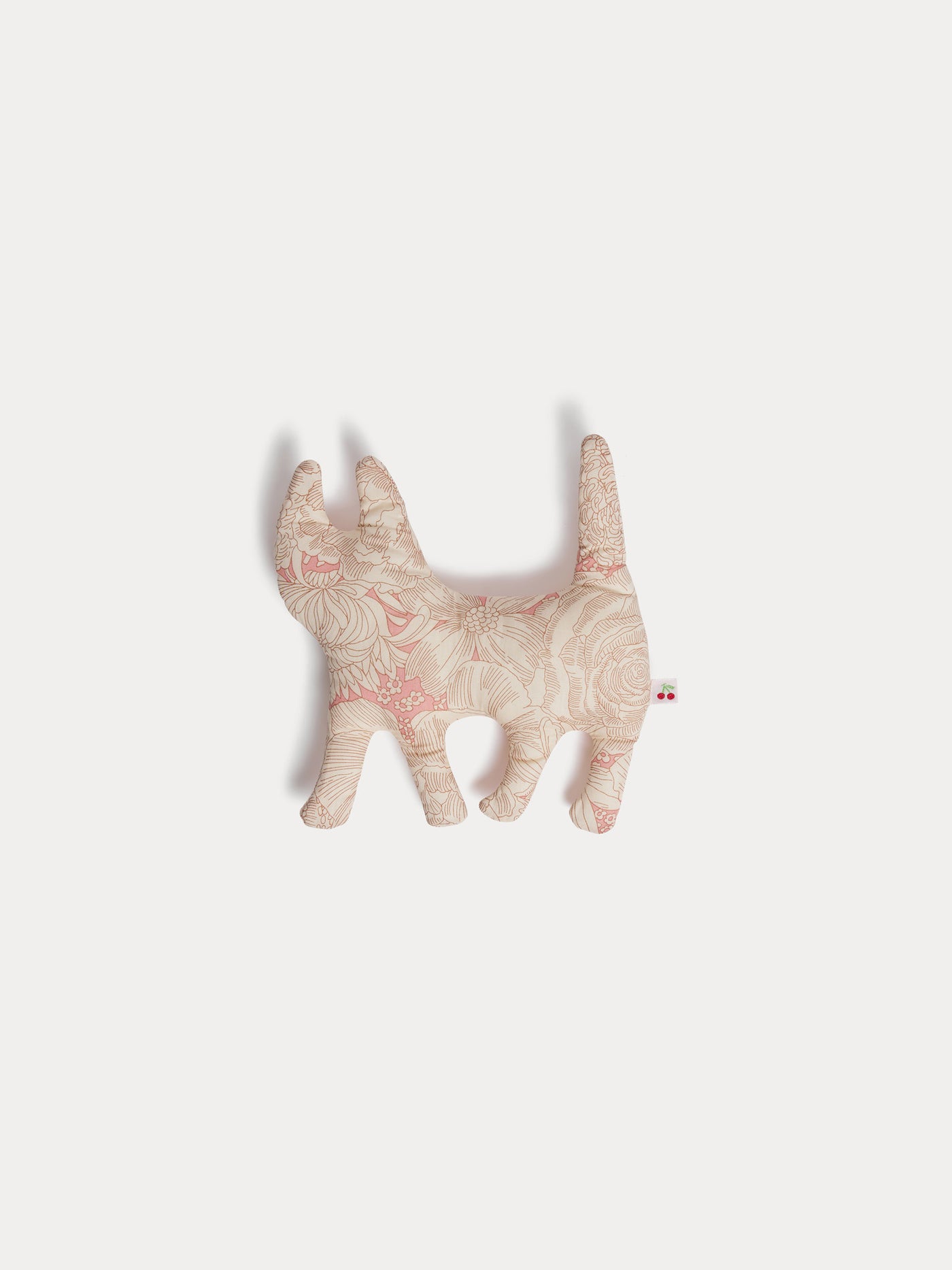 Lyric pink cat soft toy in Liberty fabric
