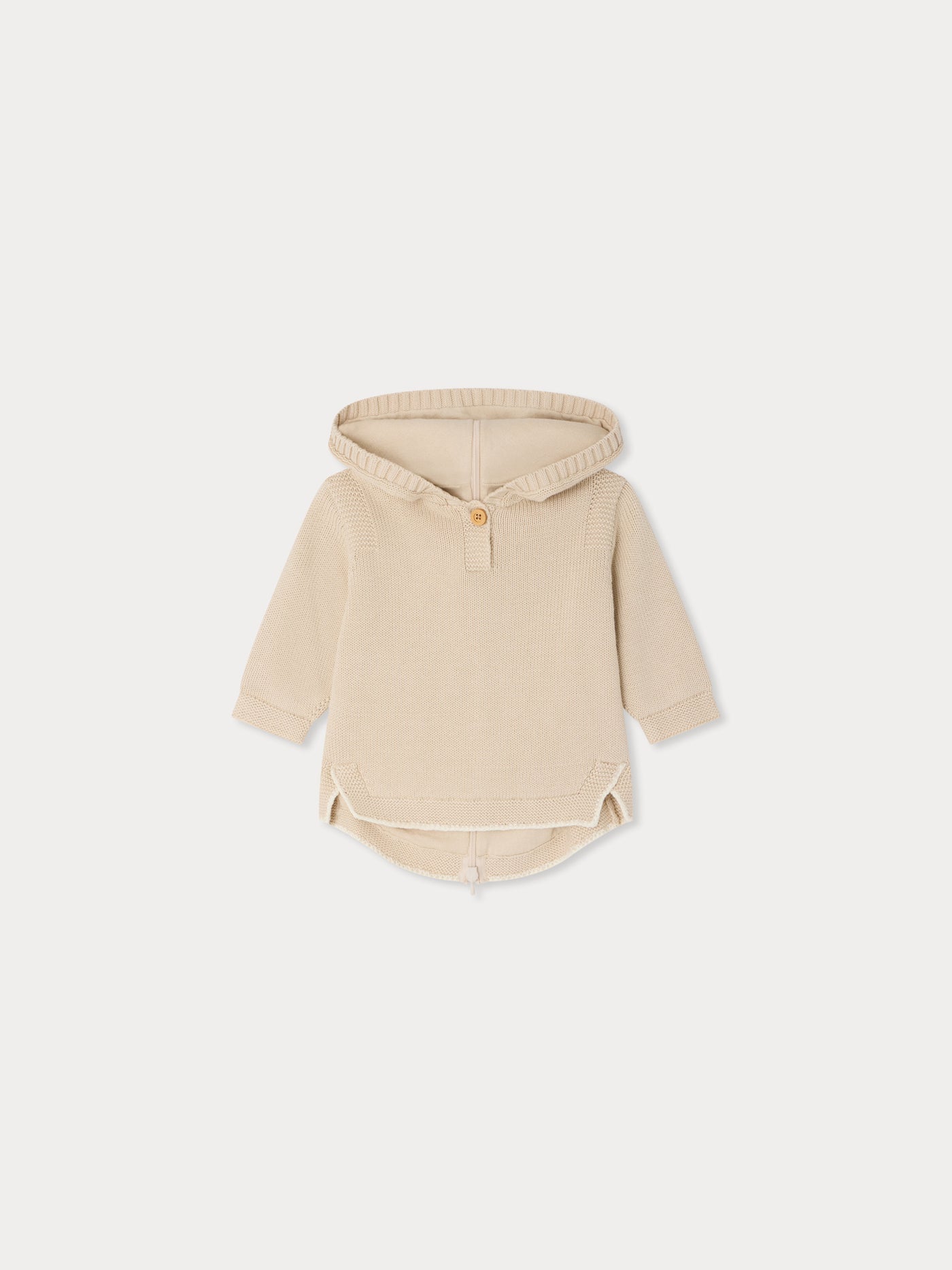 Tainy beige burnou in organic cotton