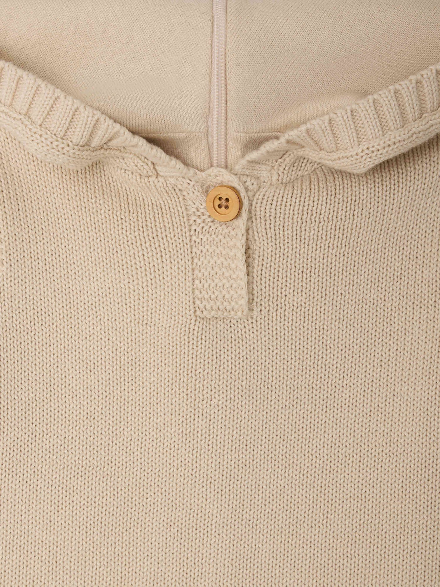 Tainy beige burnou in organic cotton