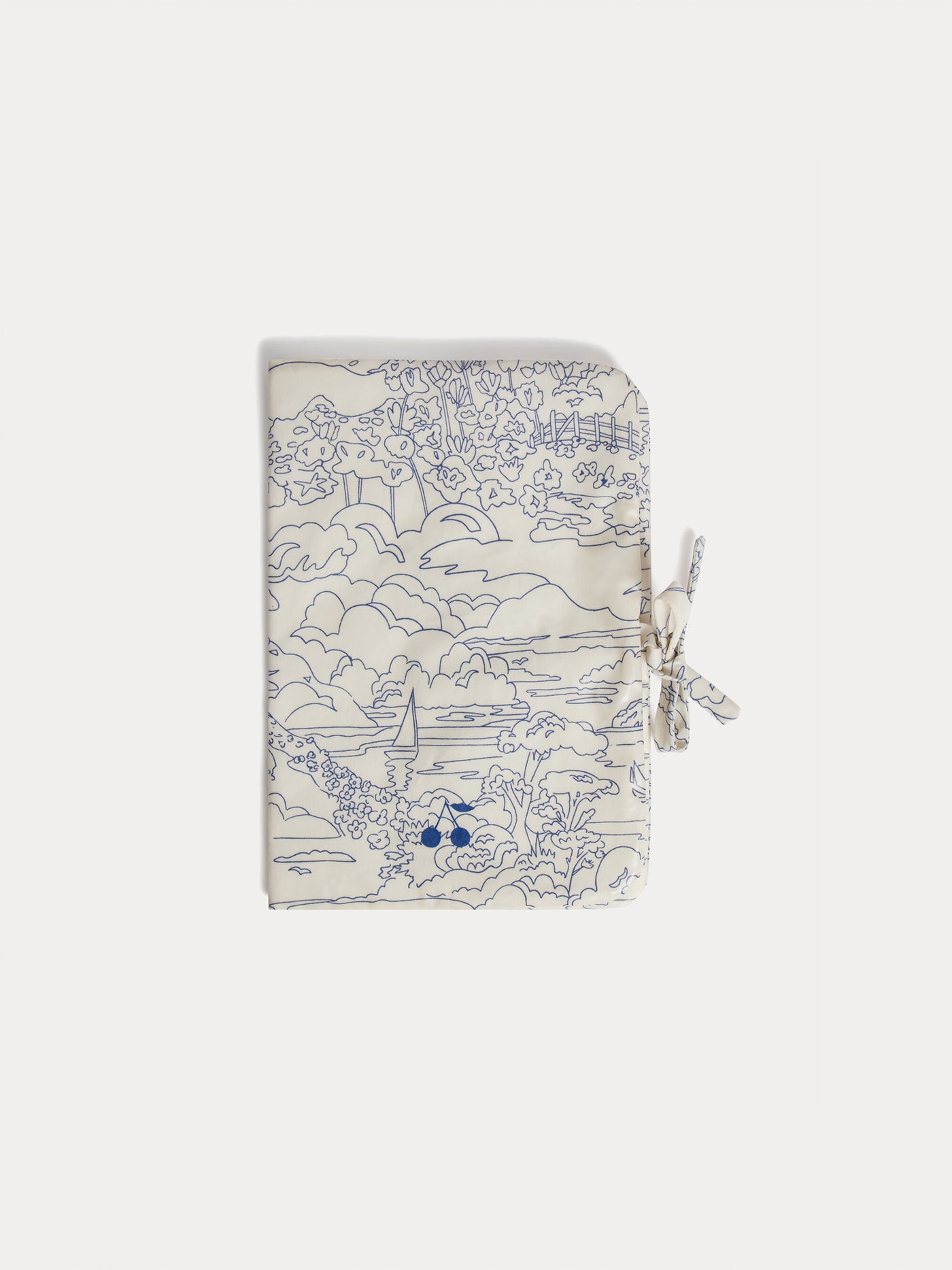 Ebba blue health record book in coated organic cotton Liberty fabric