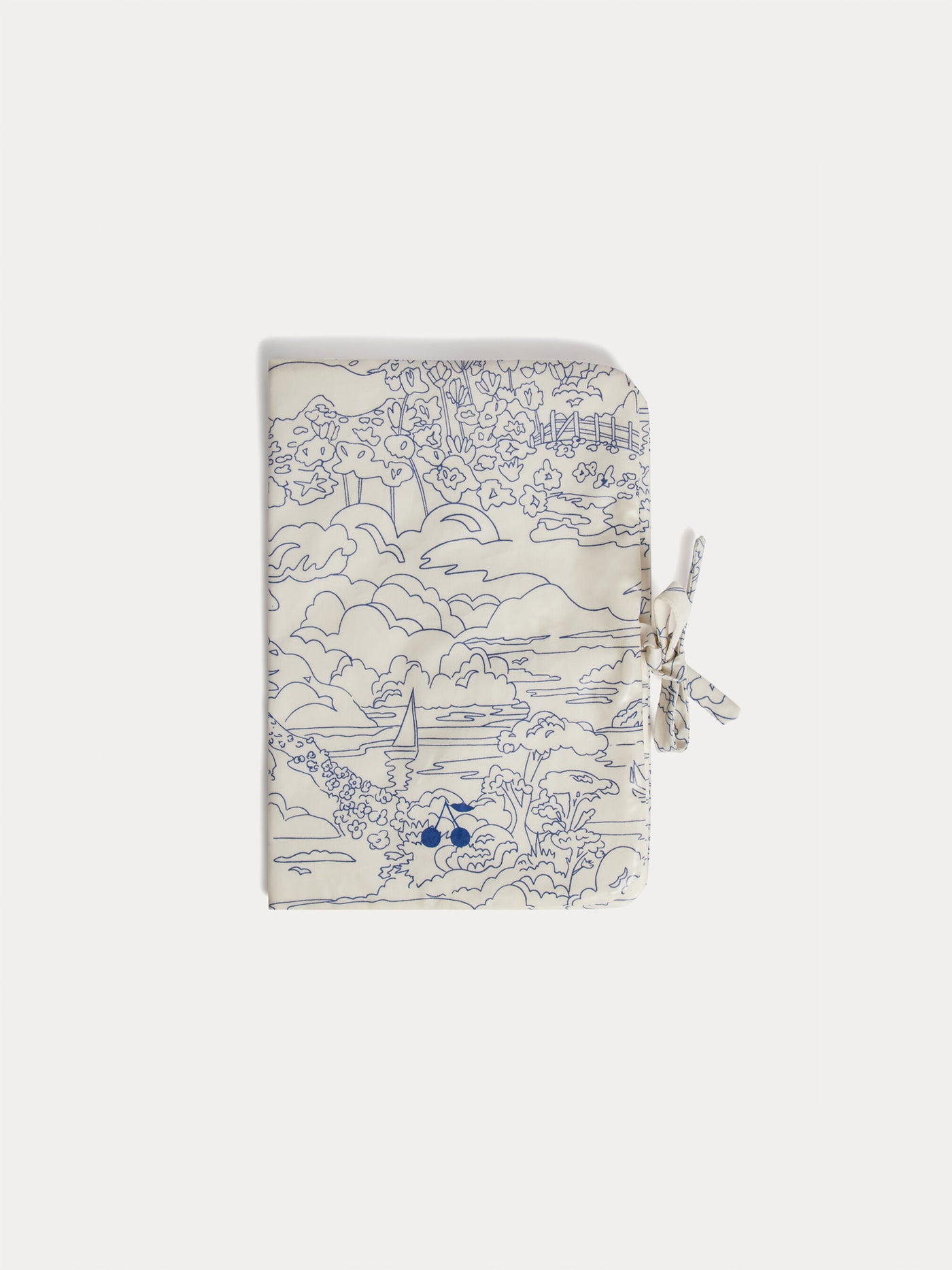 Ebba blue health record book in coated organic cotton Liberty fabric