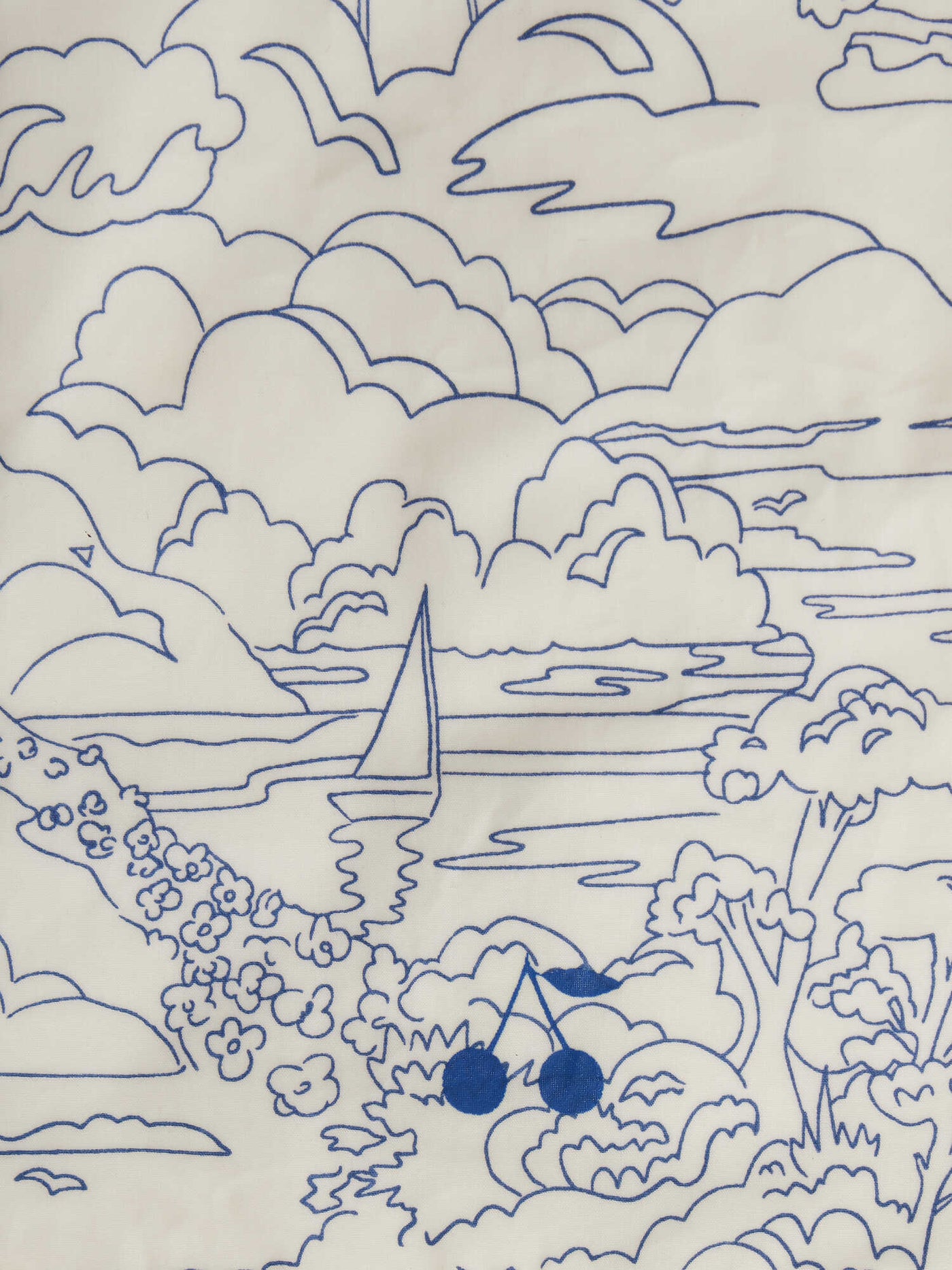 Ebba blue health record book in coated organic cotton Liberty fabric