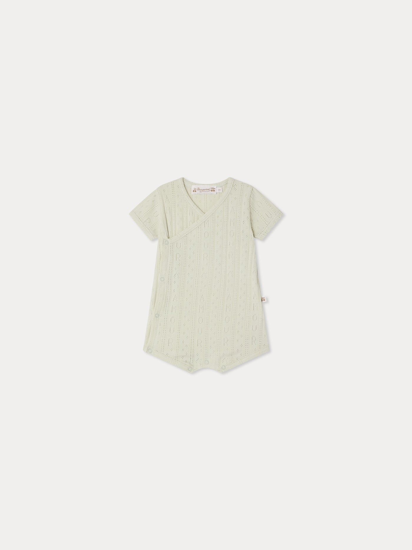 Landon pyjamas with "amour" pointelle knit in organic cotton