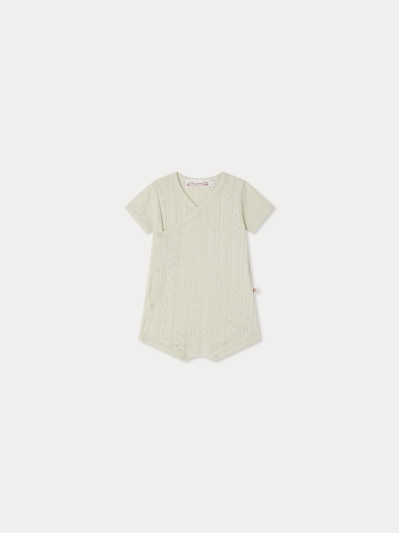 Landon pyjamas with "amour" pointelle knit in organic cotton