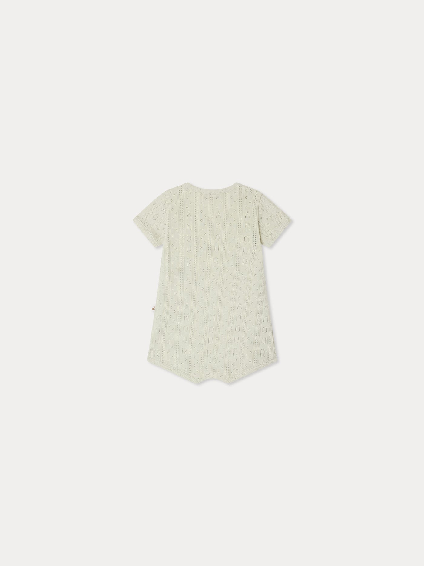 Landon pyjamas with "amour" pointelle knit in organic cotton