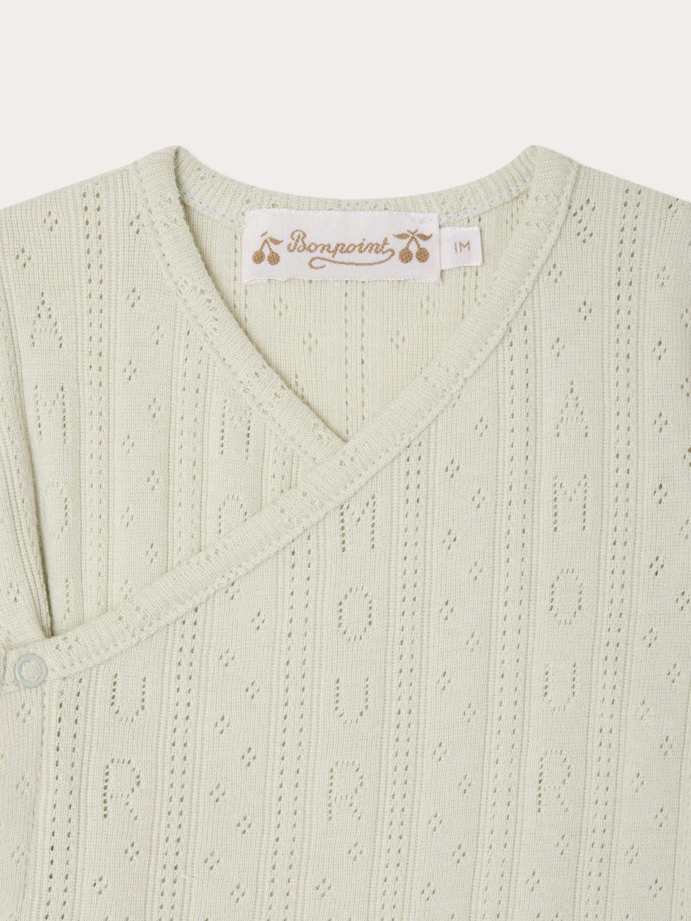 Landon pyjamas with "amour" pointelle knit in organic cotton
