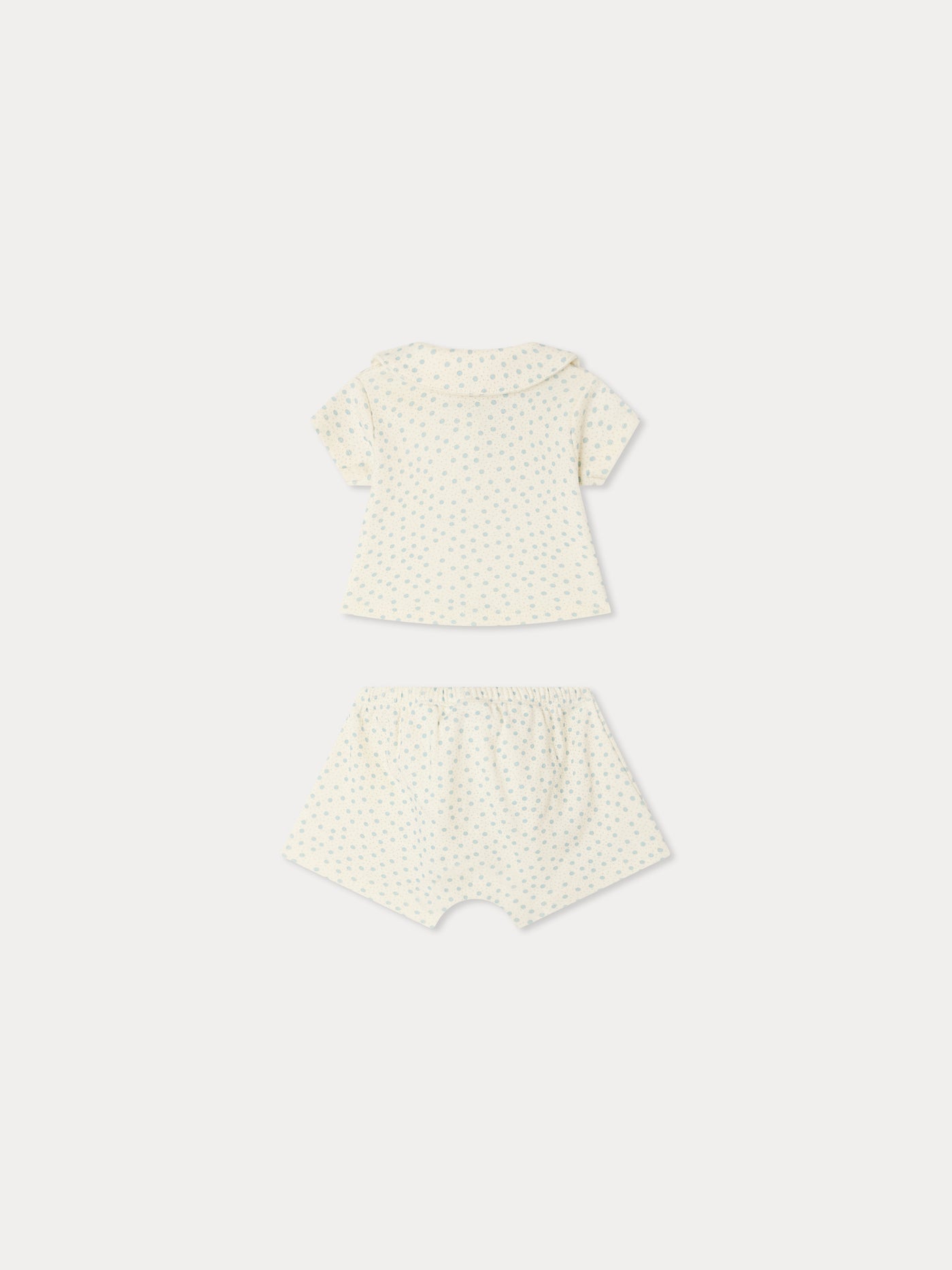 Laelion polka dot print set in organic cotton