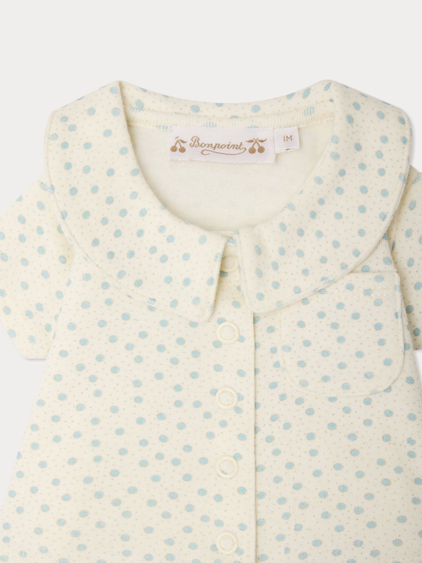 Laelion polka dot print set in organic cotton