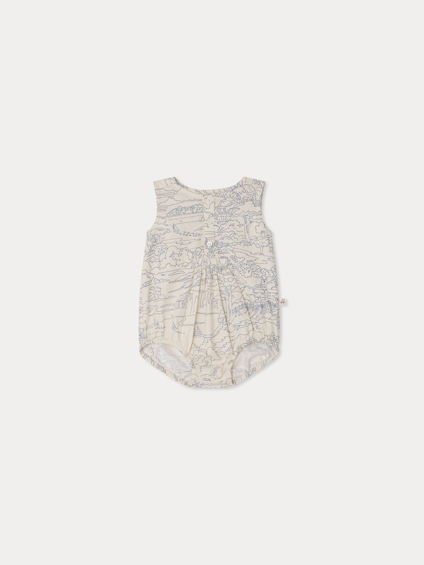 Nico printed romper in organic cotton